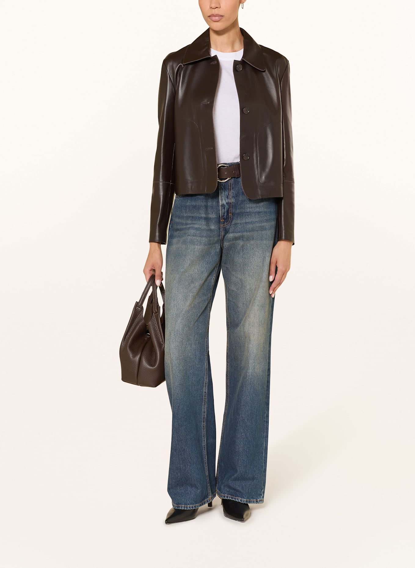 ARMA Lederjacke EMY: DUNKELBRAUN