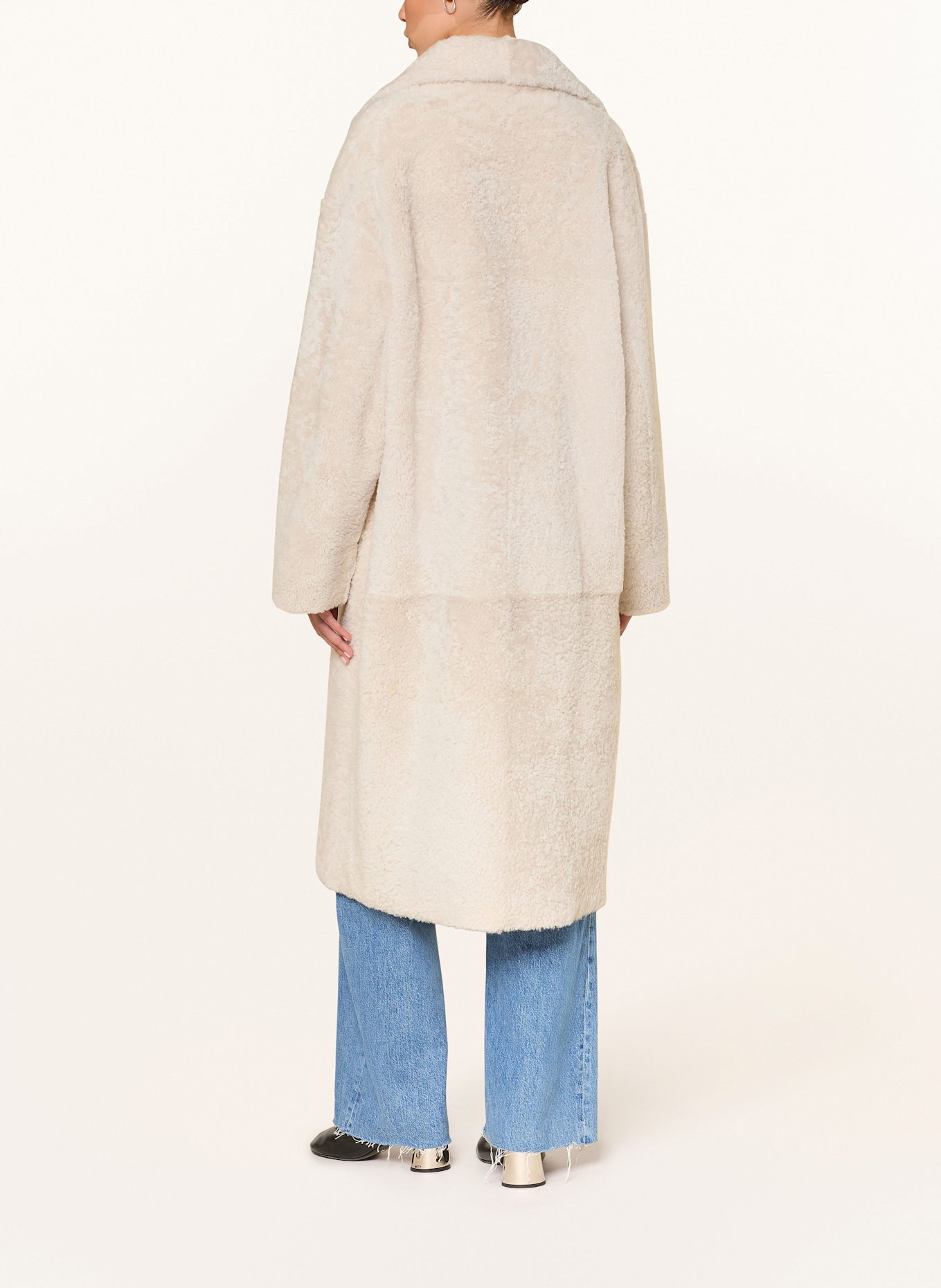 ARMA Ledermantel DELFINA zum Wenden: CREME