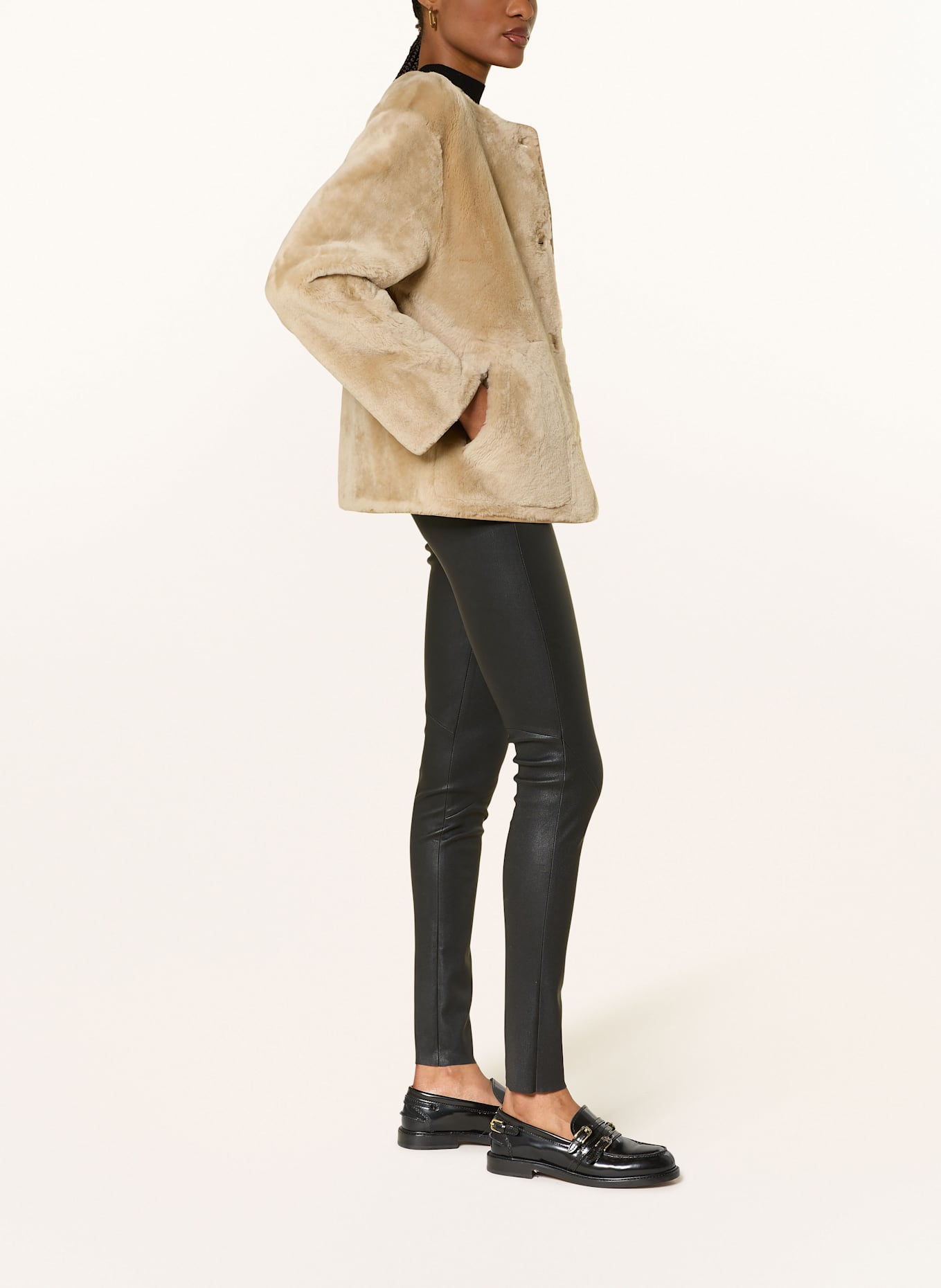 ARMA Lederleggings ROCHE: SCHWARZ