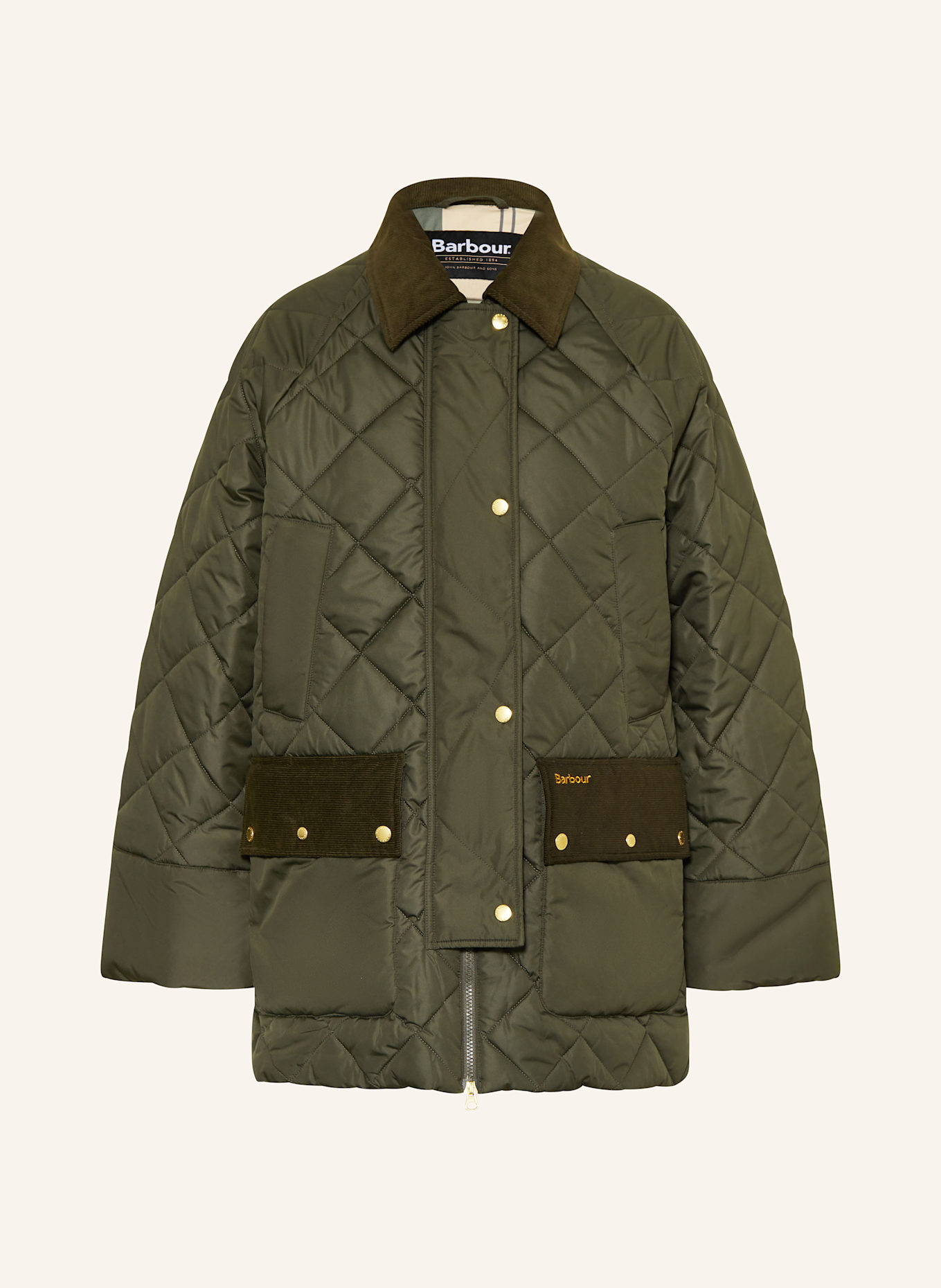 Barbour Steppmantel ALDBURGH: OLIV