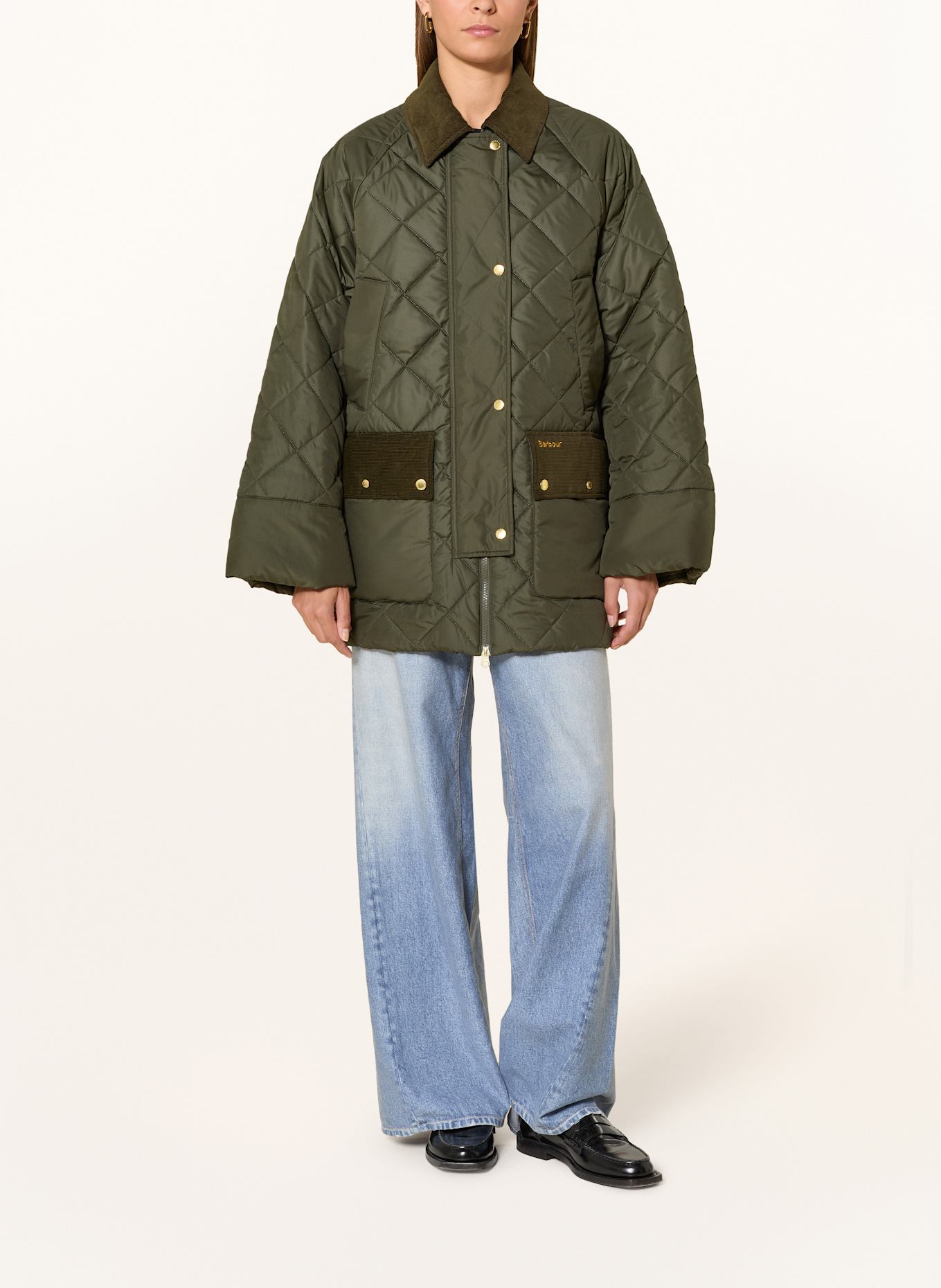 Barbour Steppmantel ALDBURGH: OLIV