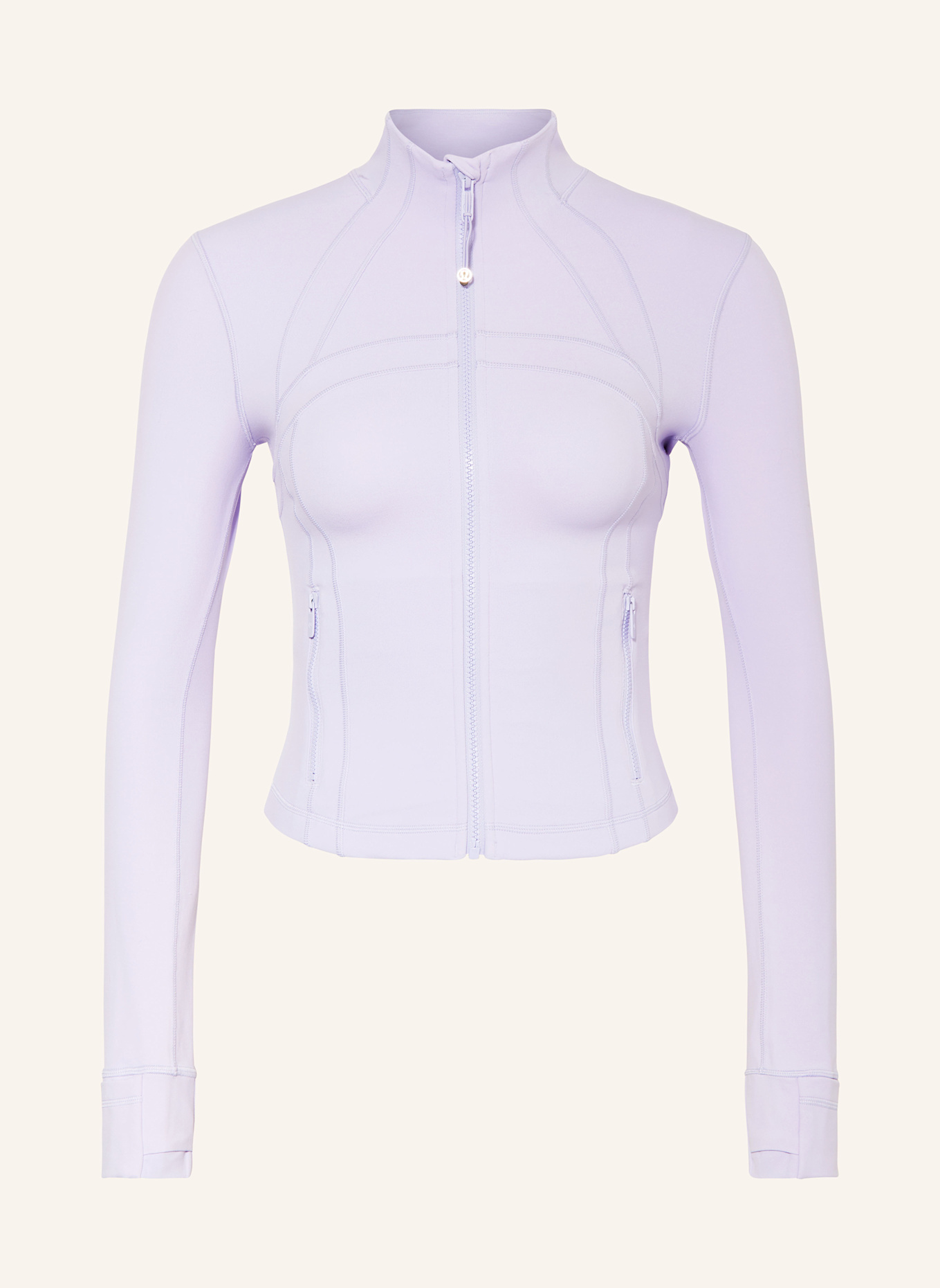 lululemon Yoga-Jacke DEFINE CROPPED: HELLLILA
