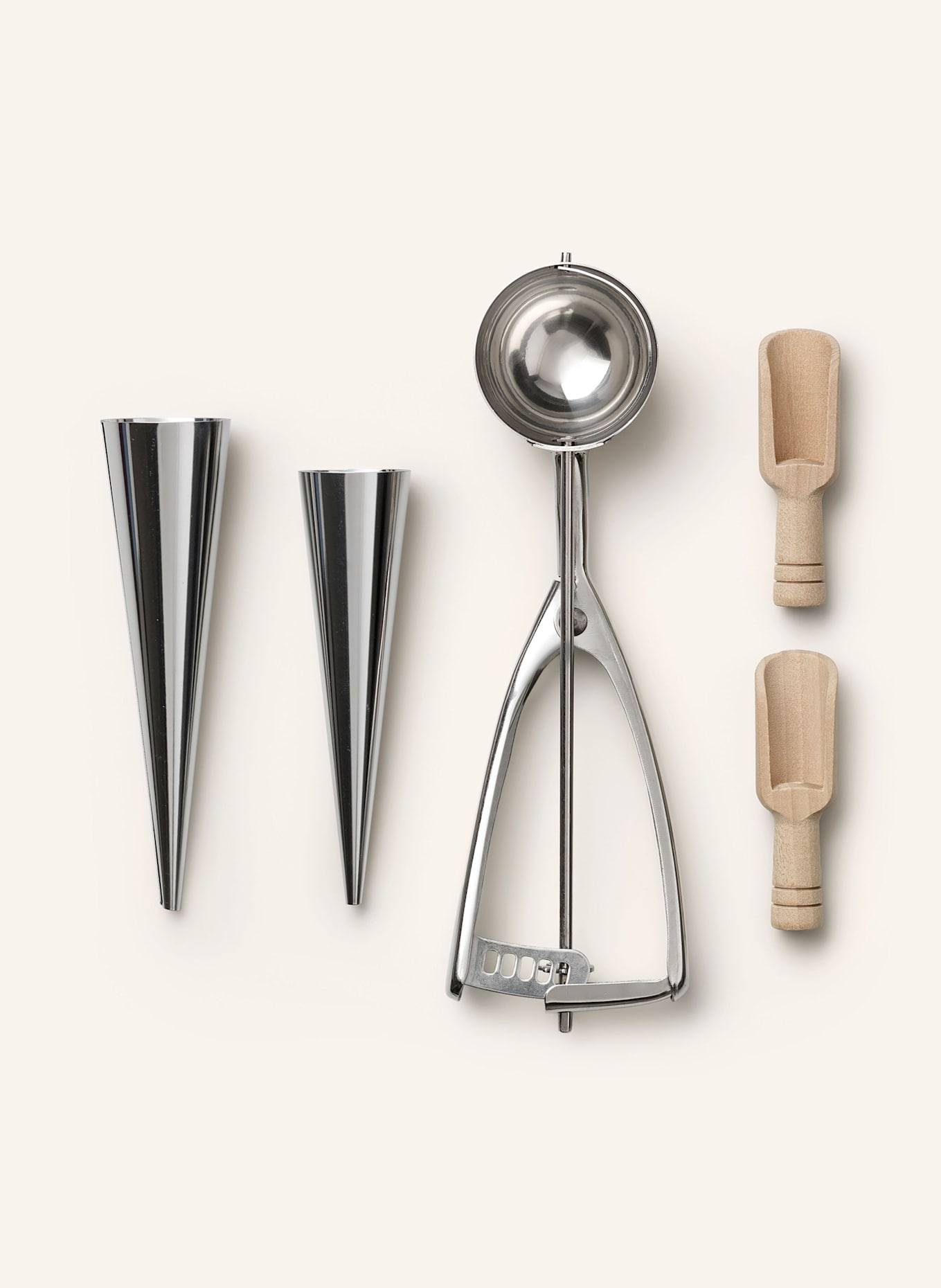 PRINTWORKS Eiscreme-Zubereitungsset THE ESSENTIALS: TÜRKIS/ SILBER