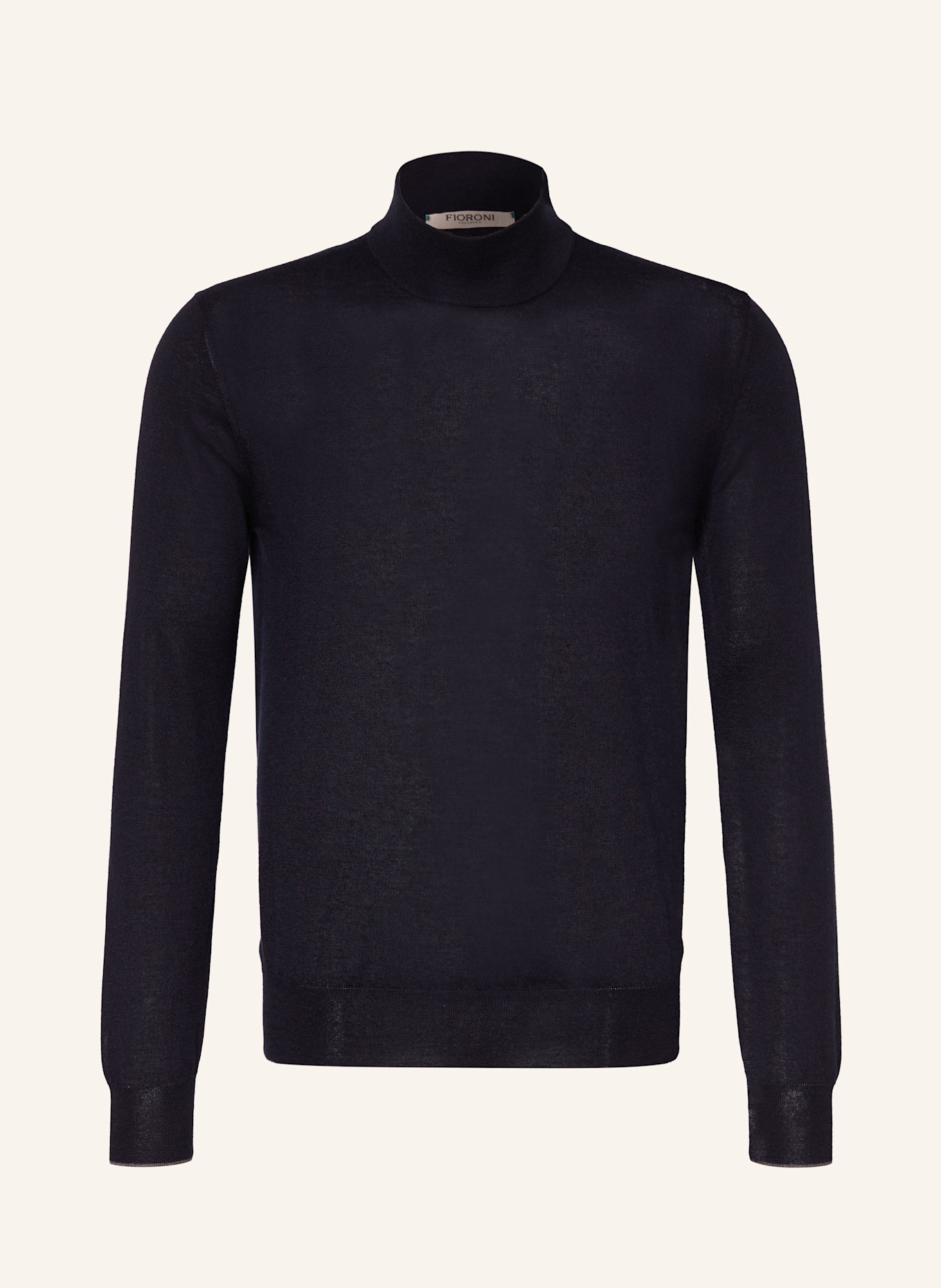 FIORONI Cashmere-Pullover mit Seide: DUNKELBLAU