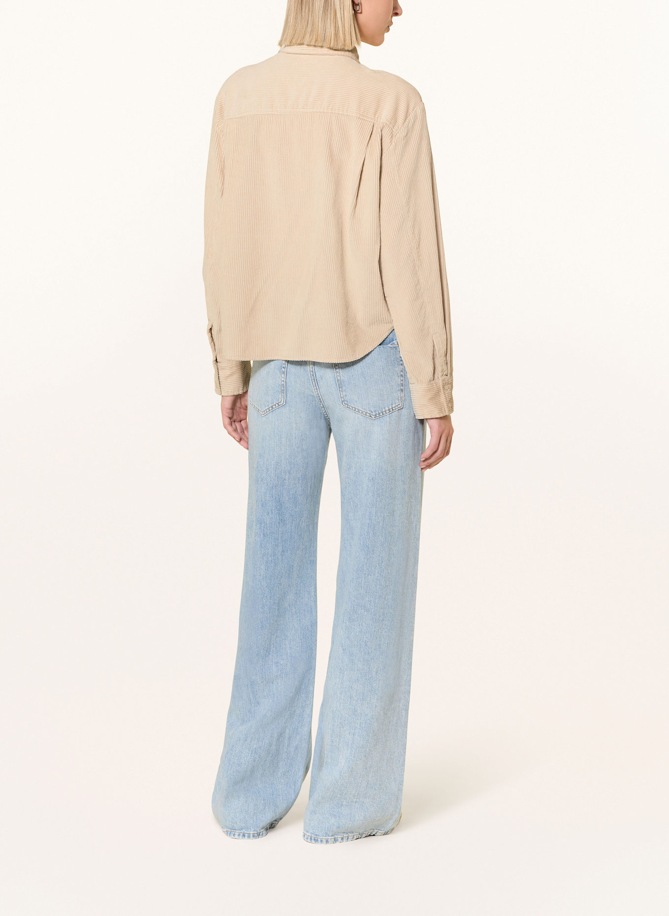 Marc O'Polo Hemdbluse aus Cord: BEIGE