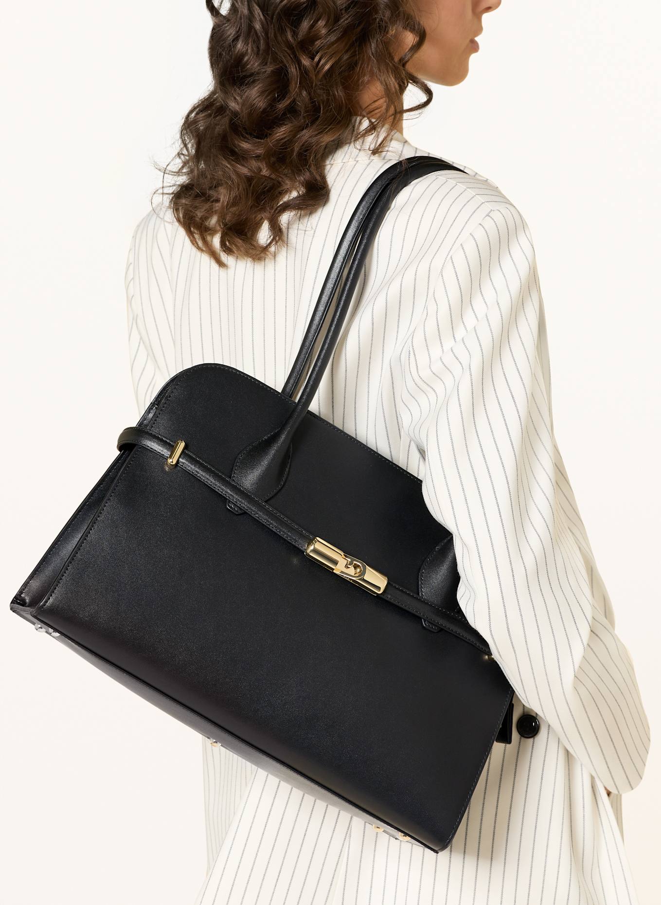 FURLA Shopper GOCCIA LARGE: SCHWARZ