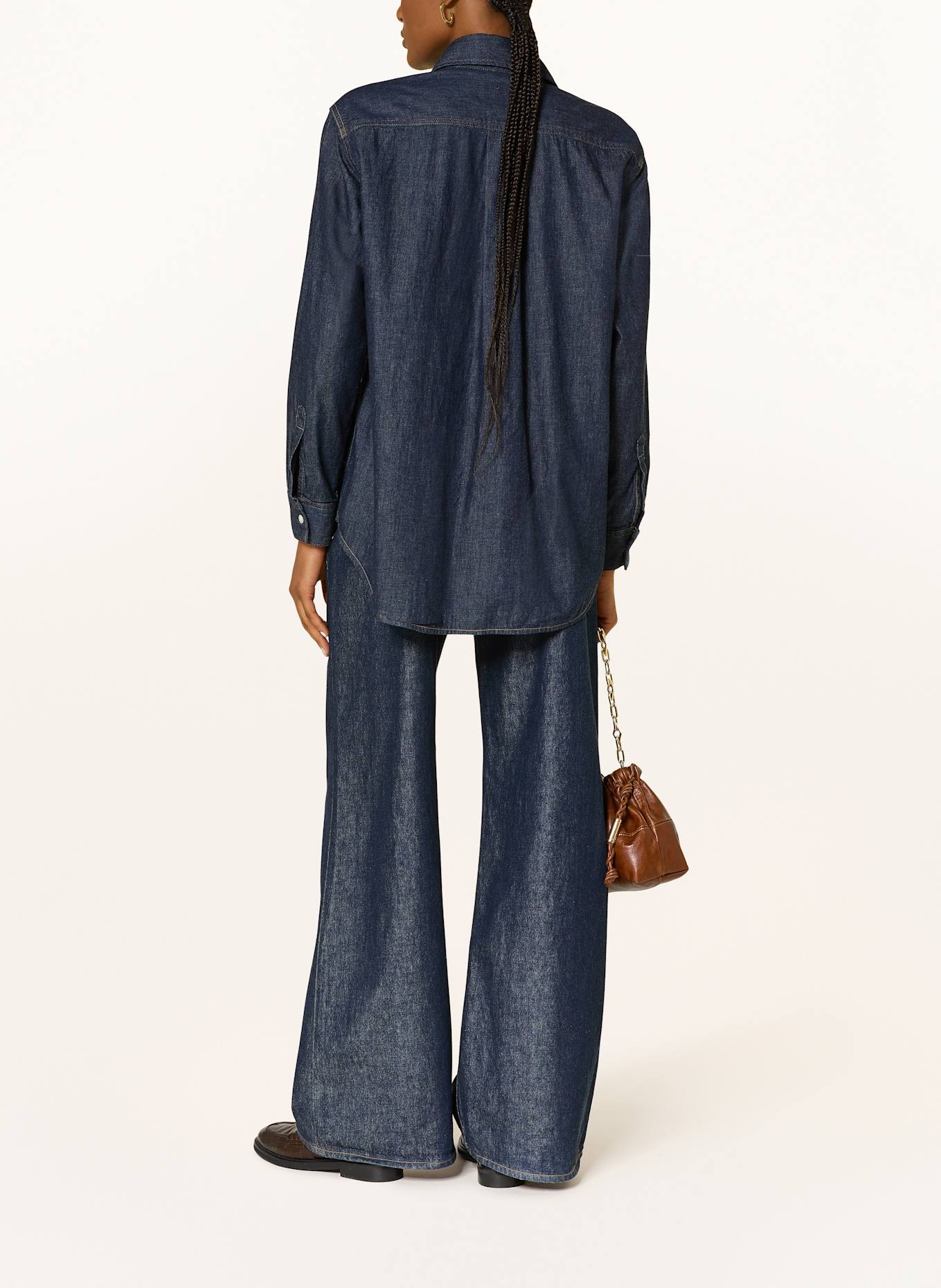 AGOLDE Jeansbluse KAELIN: DUNKELBLAU