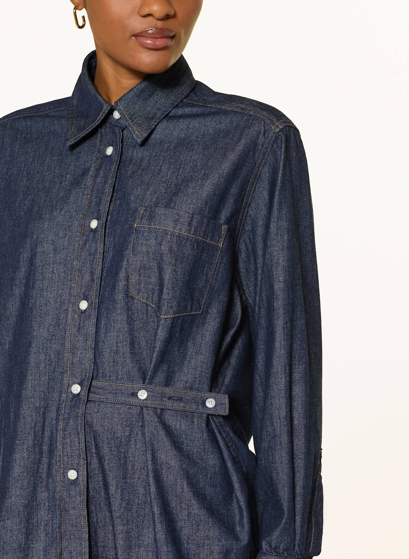 AGOLDE Jeansbluse KAELIN: DUNKELBLAU