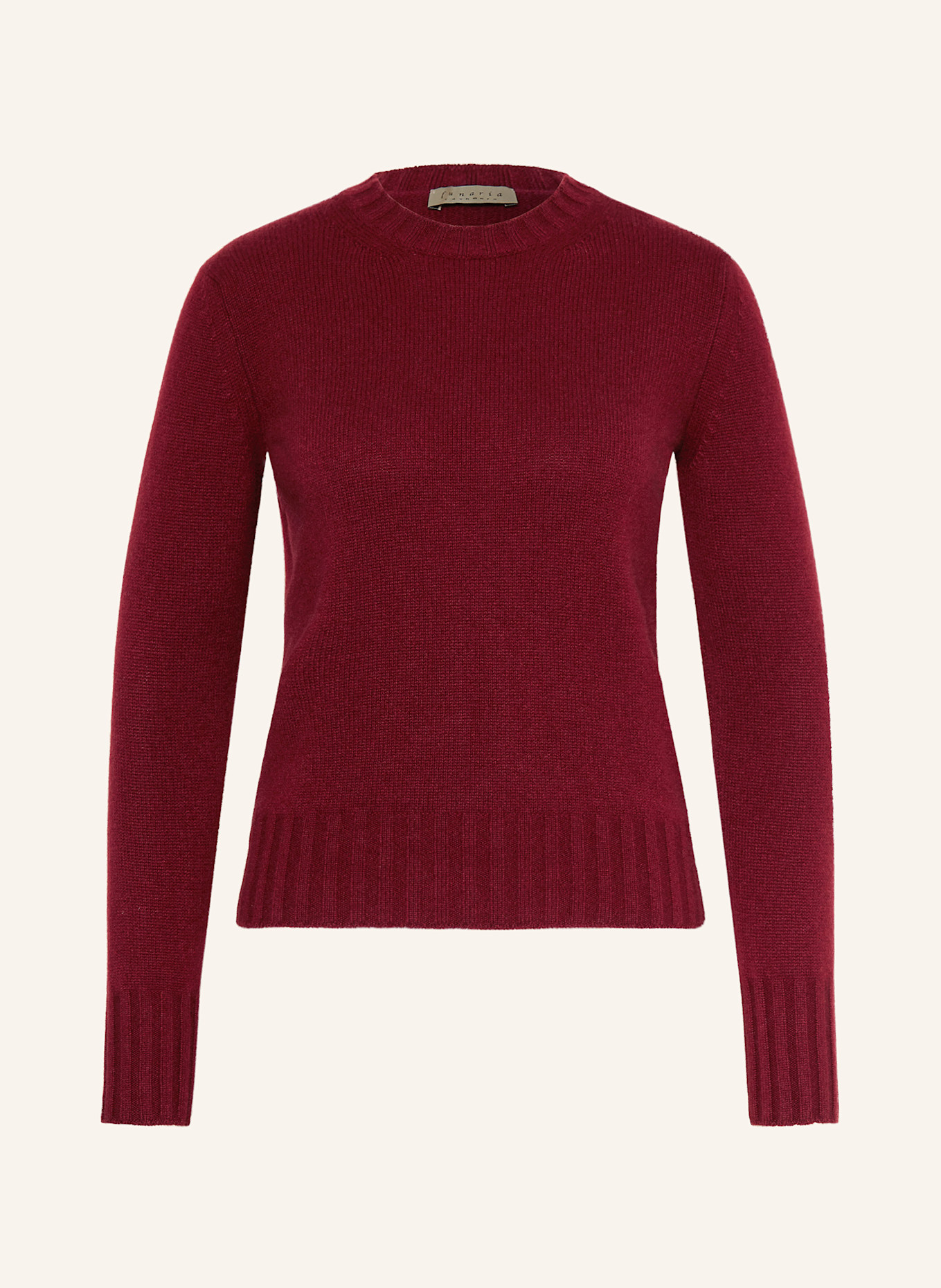 lunaria cashmere Cashmere-Pullover: DUNKELROT