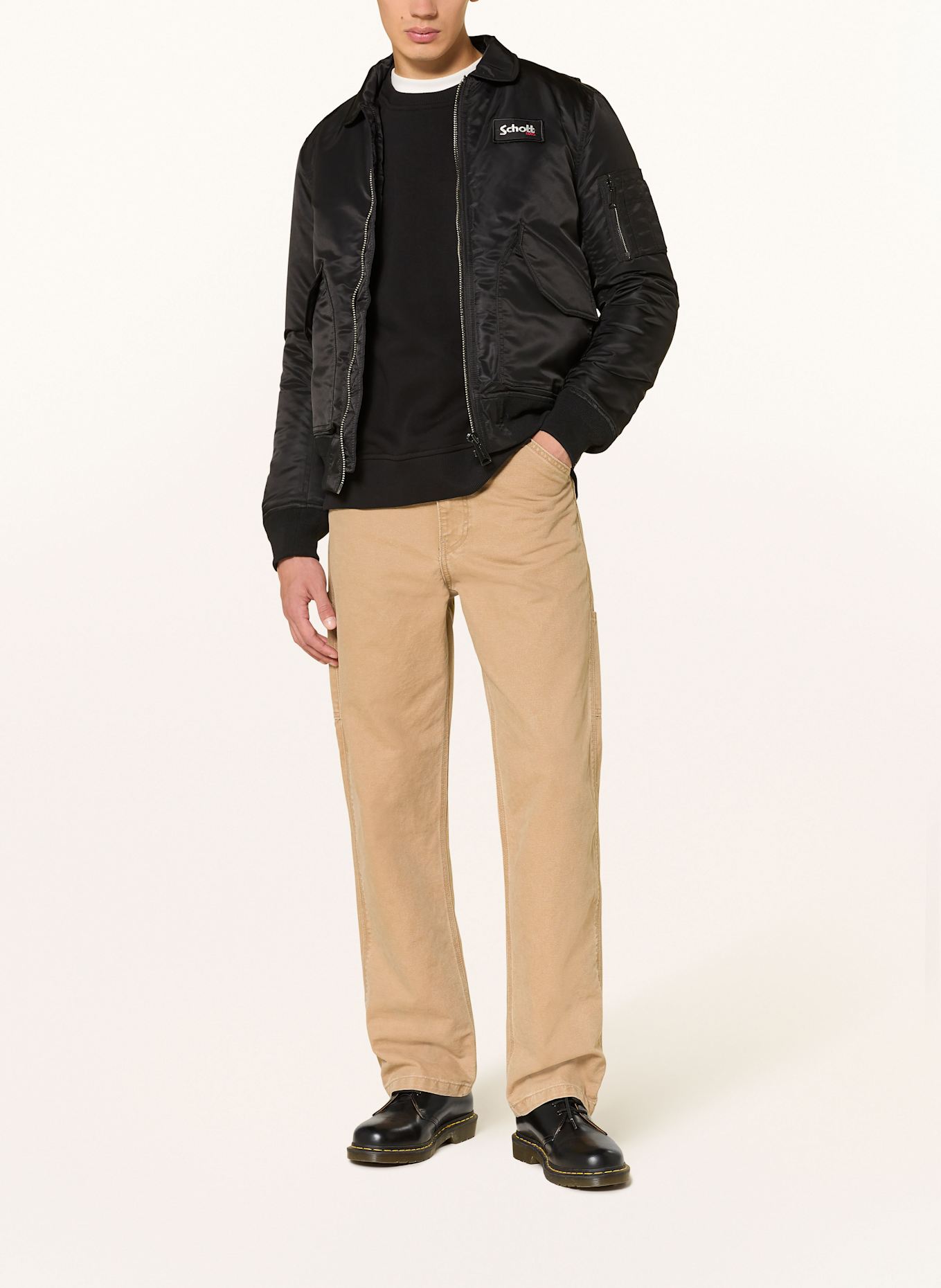 Schott NYC Blouson: SCHWARZ