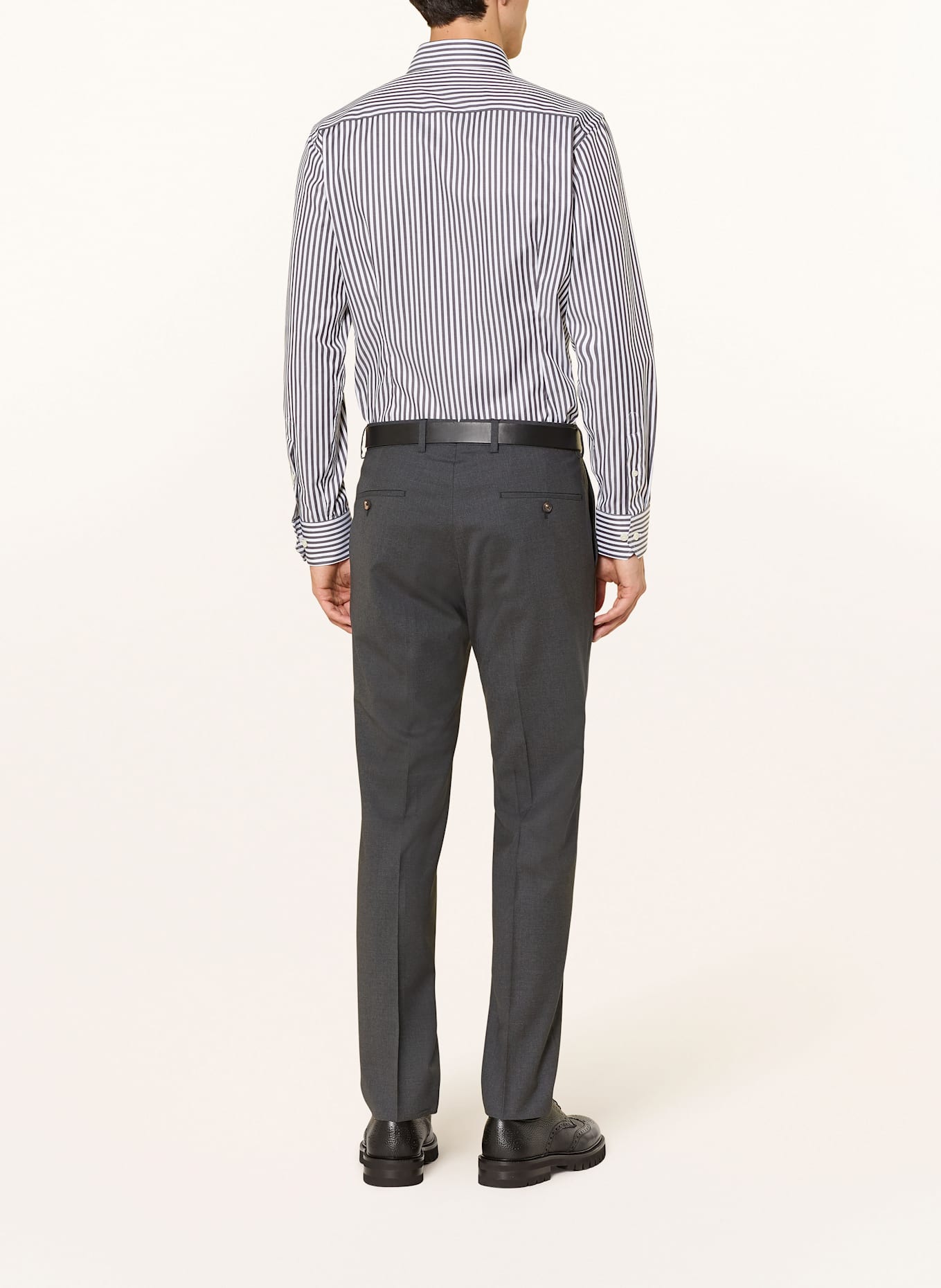 ETON Hemd Slim Fit: DUNKELGRAU / WEISS