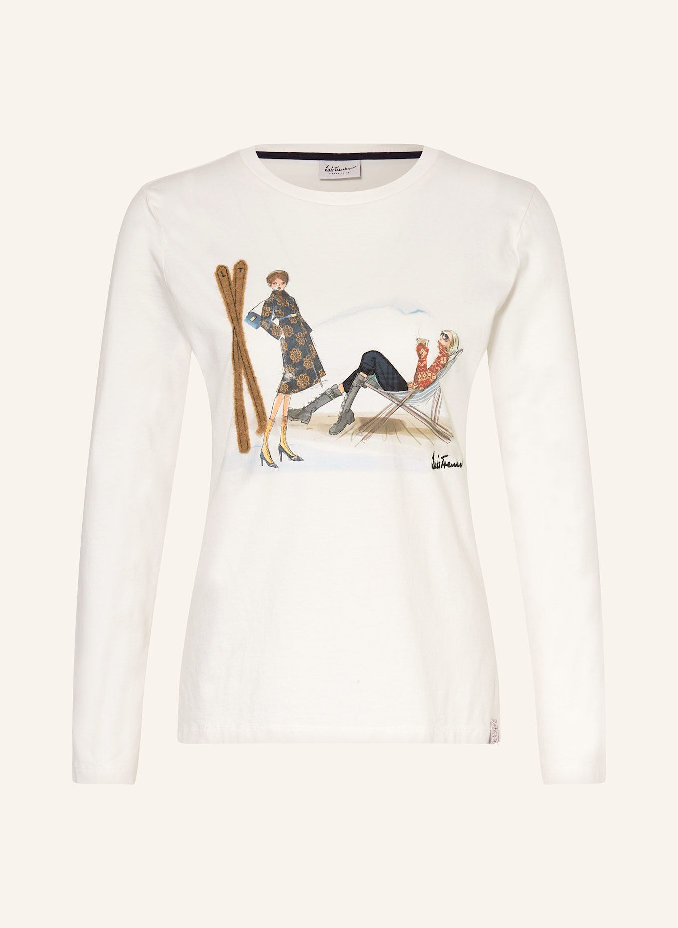 Luis Trenker T-shirt à manches longues LUDINA: BLANC