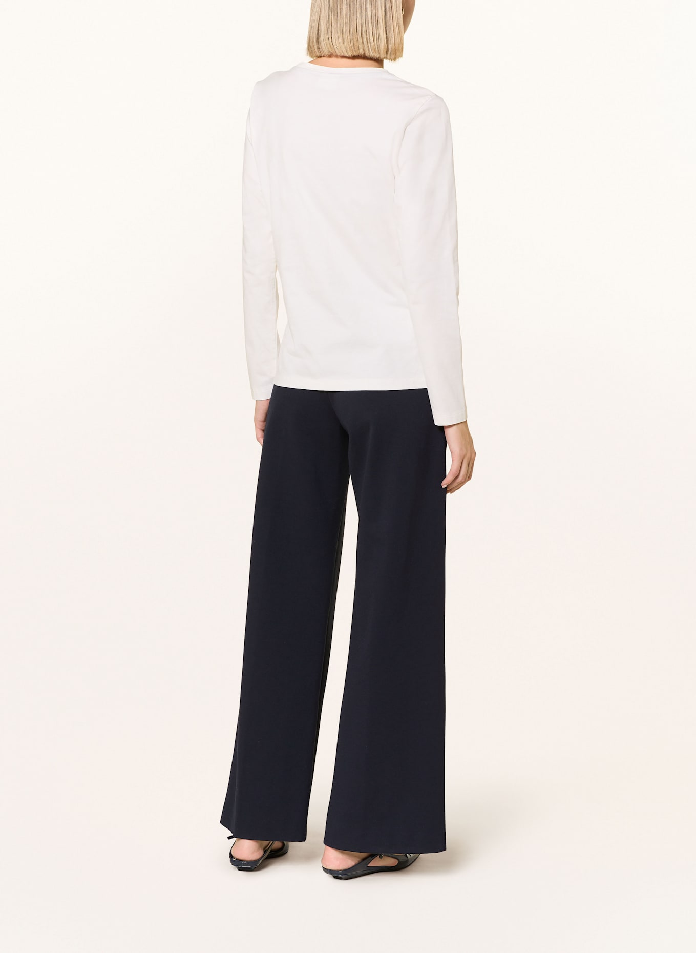 Luis Trenker T-shirt à manches longues LUDINA: BLANC