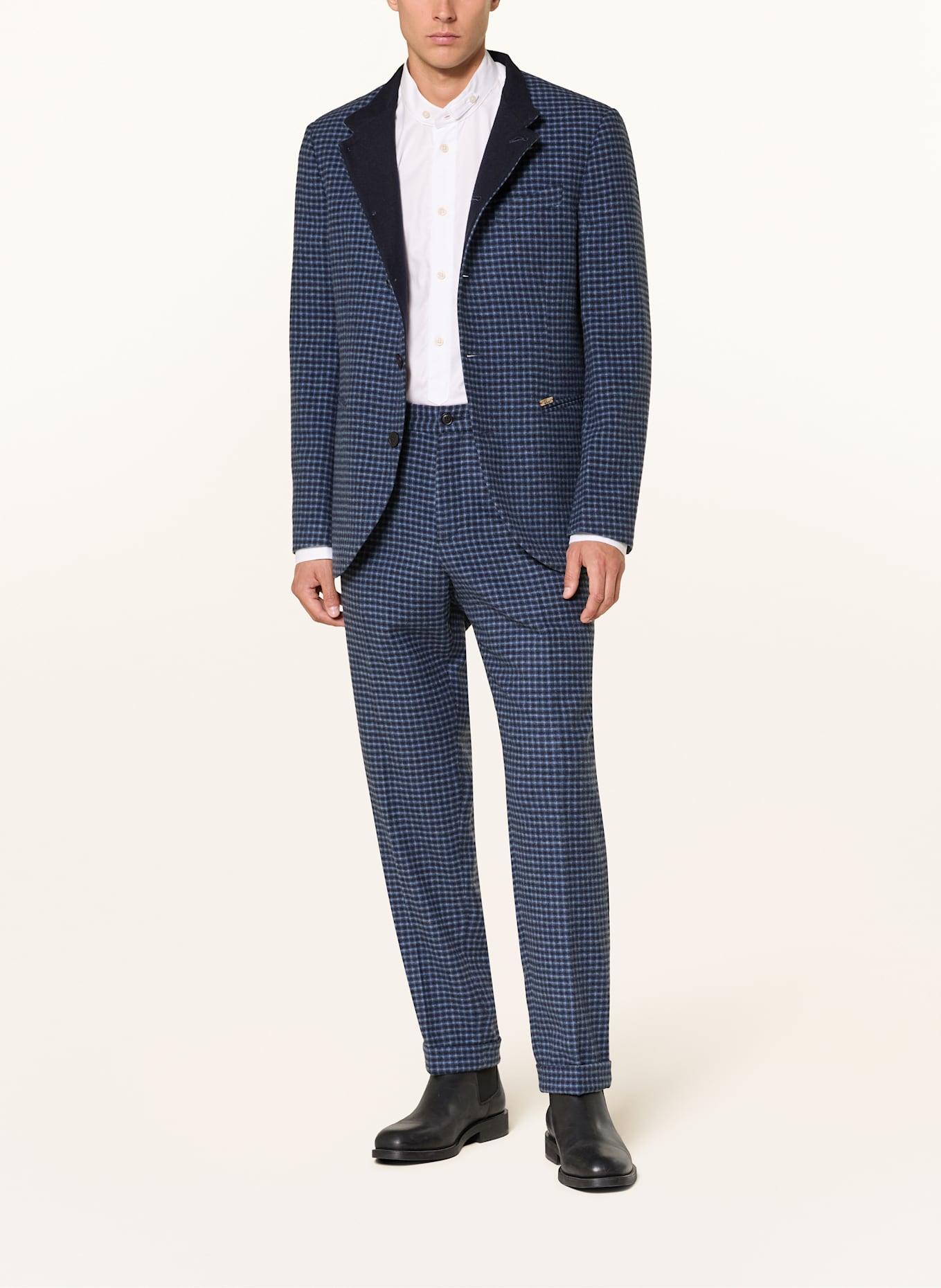 Luis Trenker Marynarka LUSANDRETTO regular fit: GRANATOWY / JASNONIEBIESKI