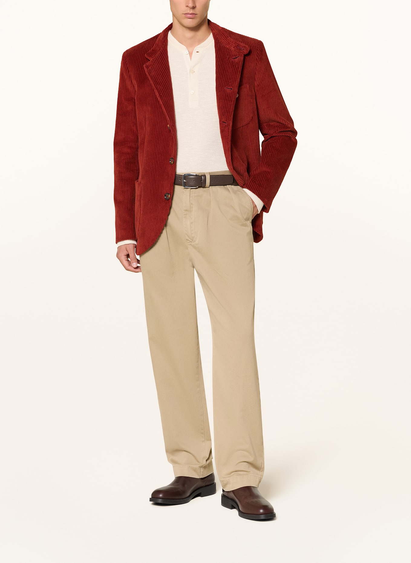 Luis Trenker Cordsakko Regular Fit: DUNKELROT