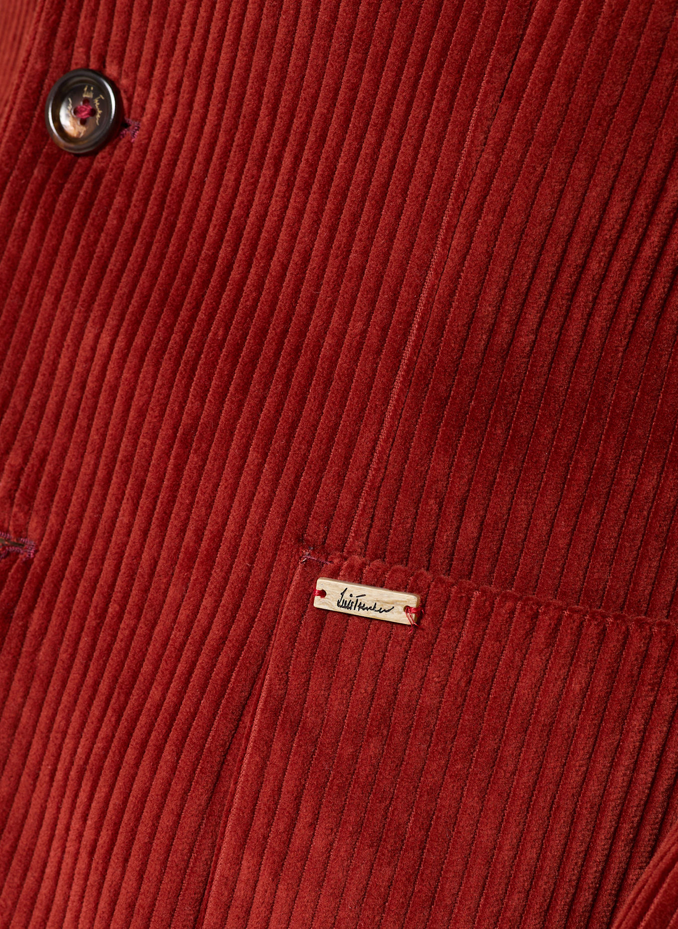 Luis Trenker Cordsakko Regular Fit: DUNKELROT