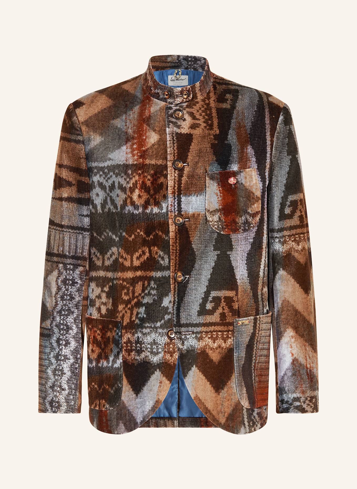 Luis Trenker Marynarka LUSANDRO slim fit: BRĄZOWY/ CZARNY/ NIEBIESKI