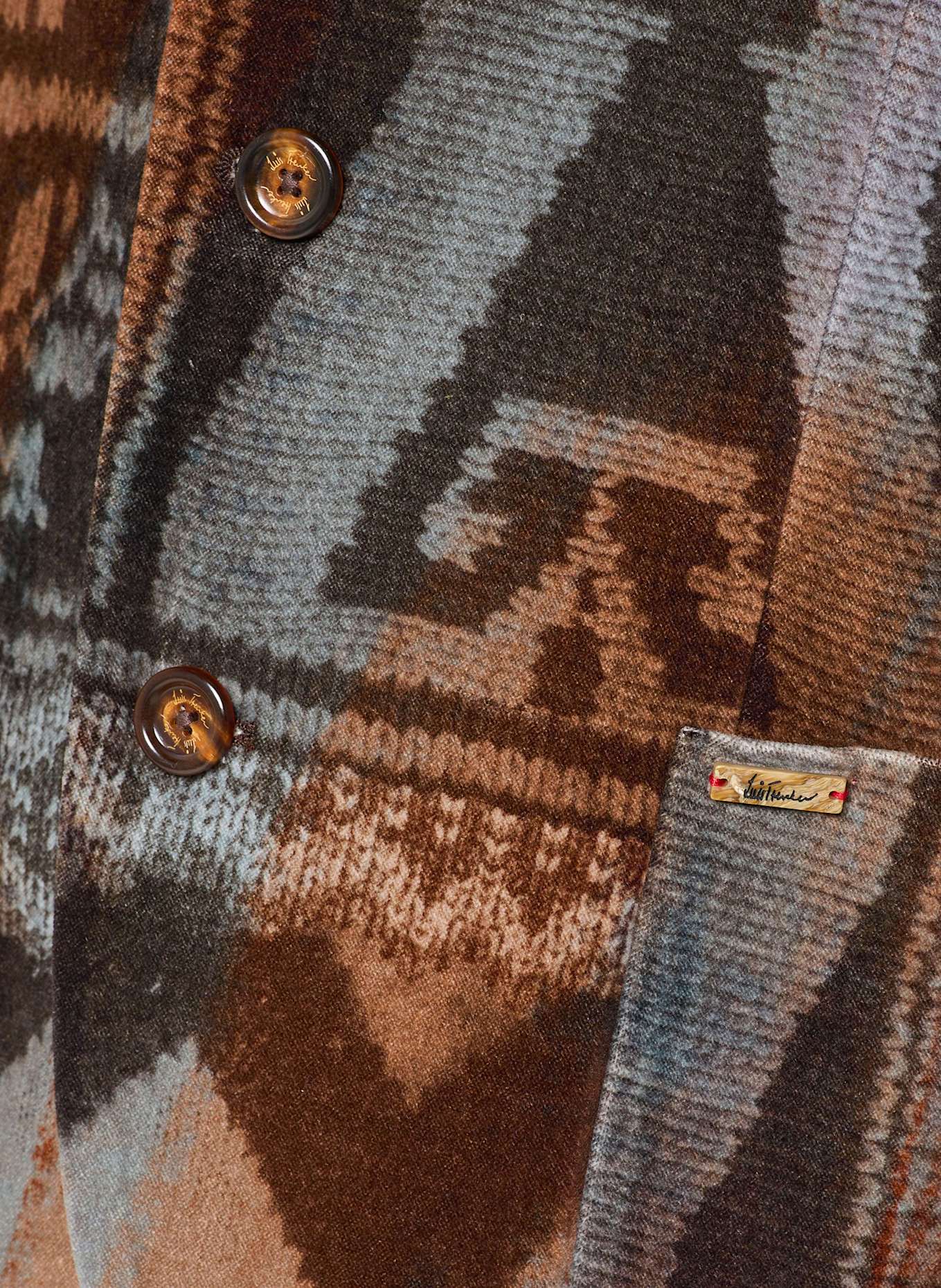 Luis Trenker Marynarka LUSANDRO slim fit: BRĄZOWY/ CZARNY/ NIEBIESKI