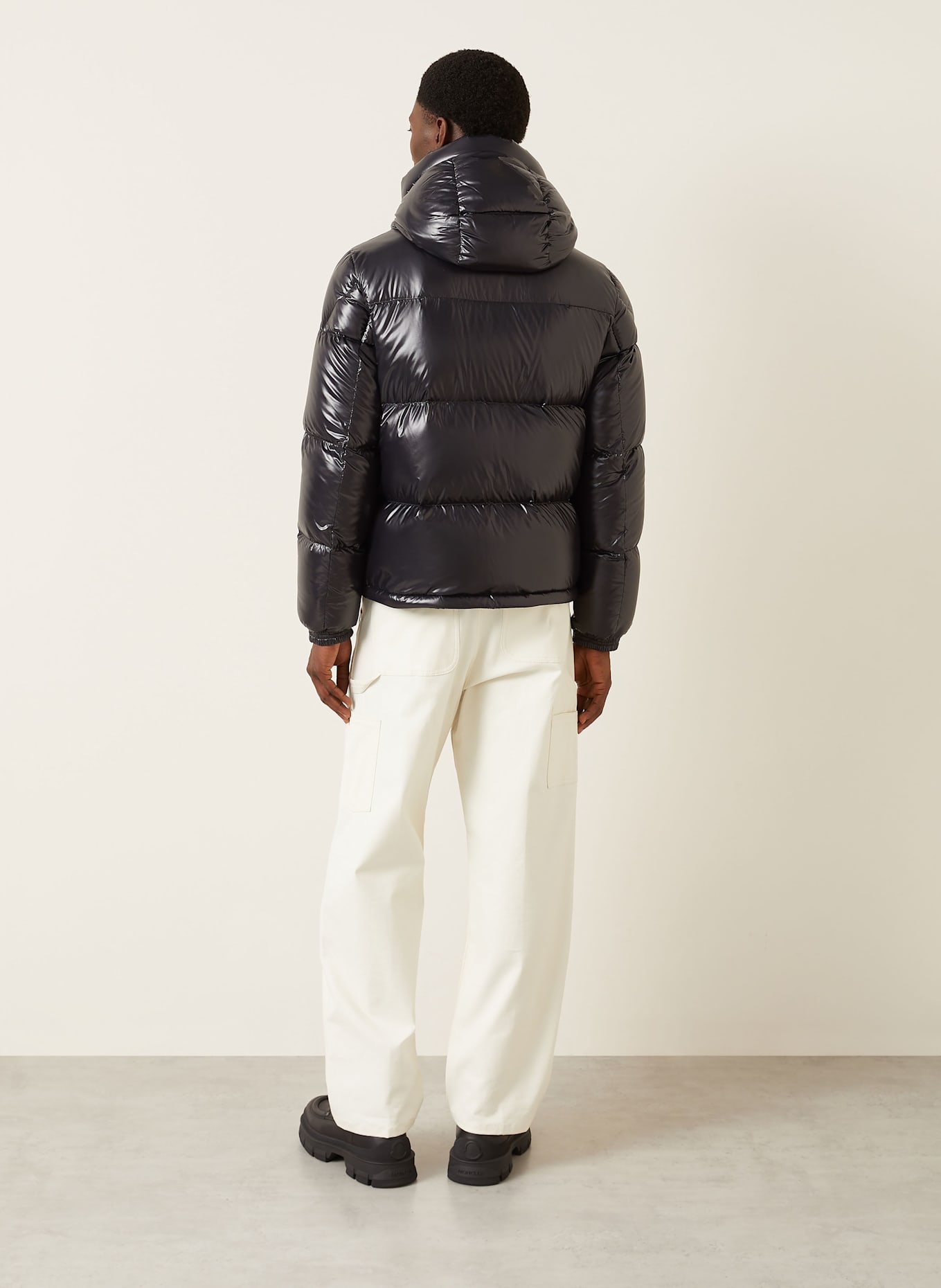 MONCLER MONTBELIARD down jacket with detachable hood: BLACK