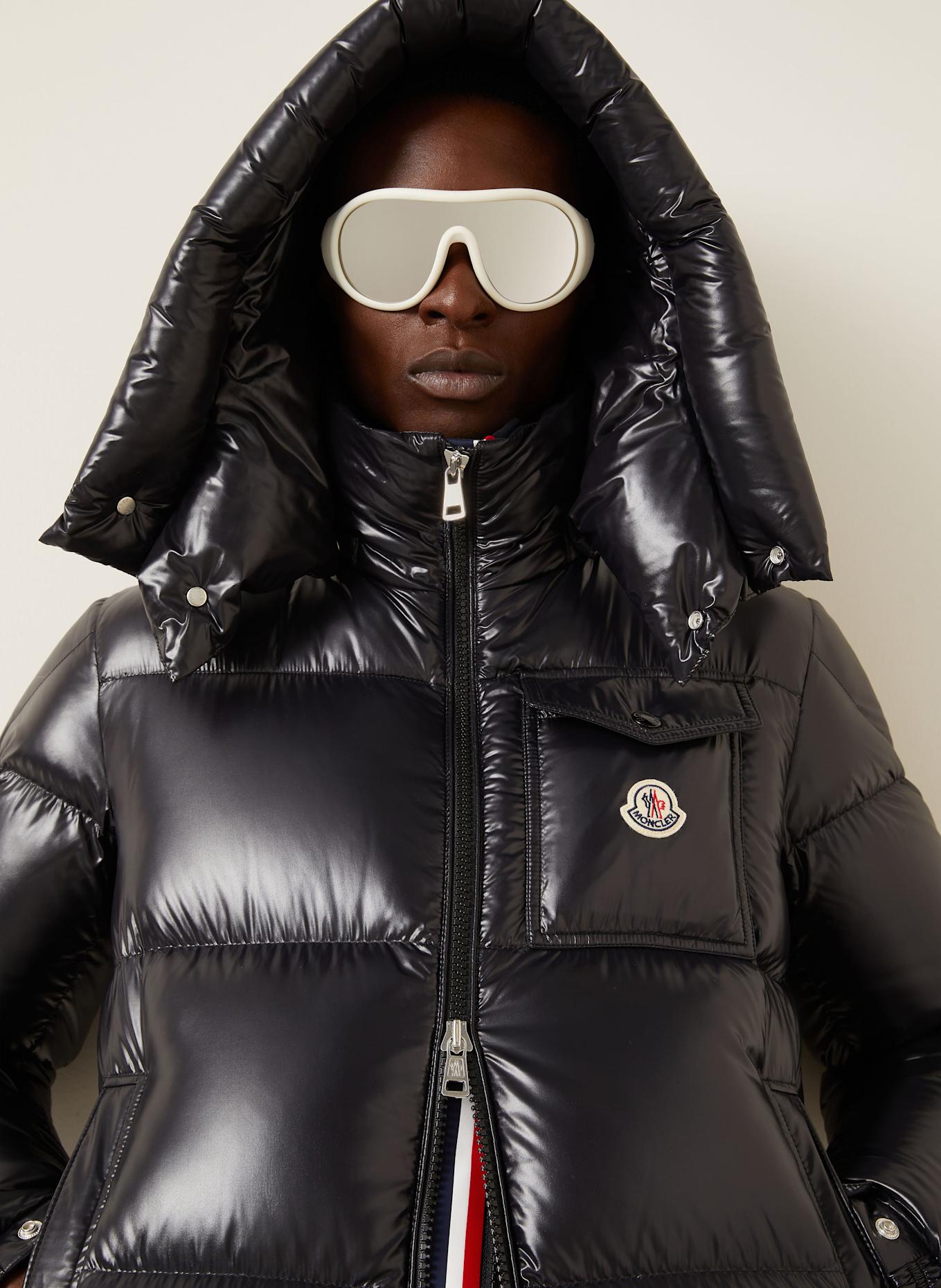 MONCLER MONTBELIARD down jacket with detachable hood: BLACK