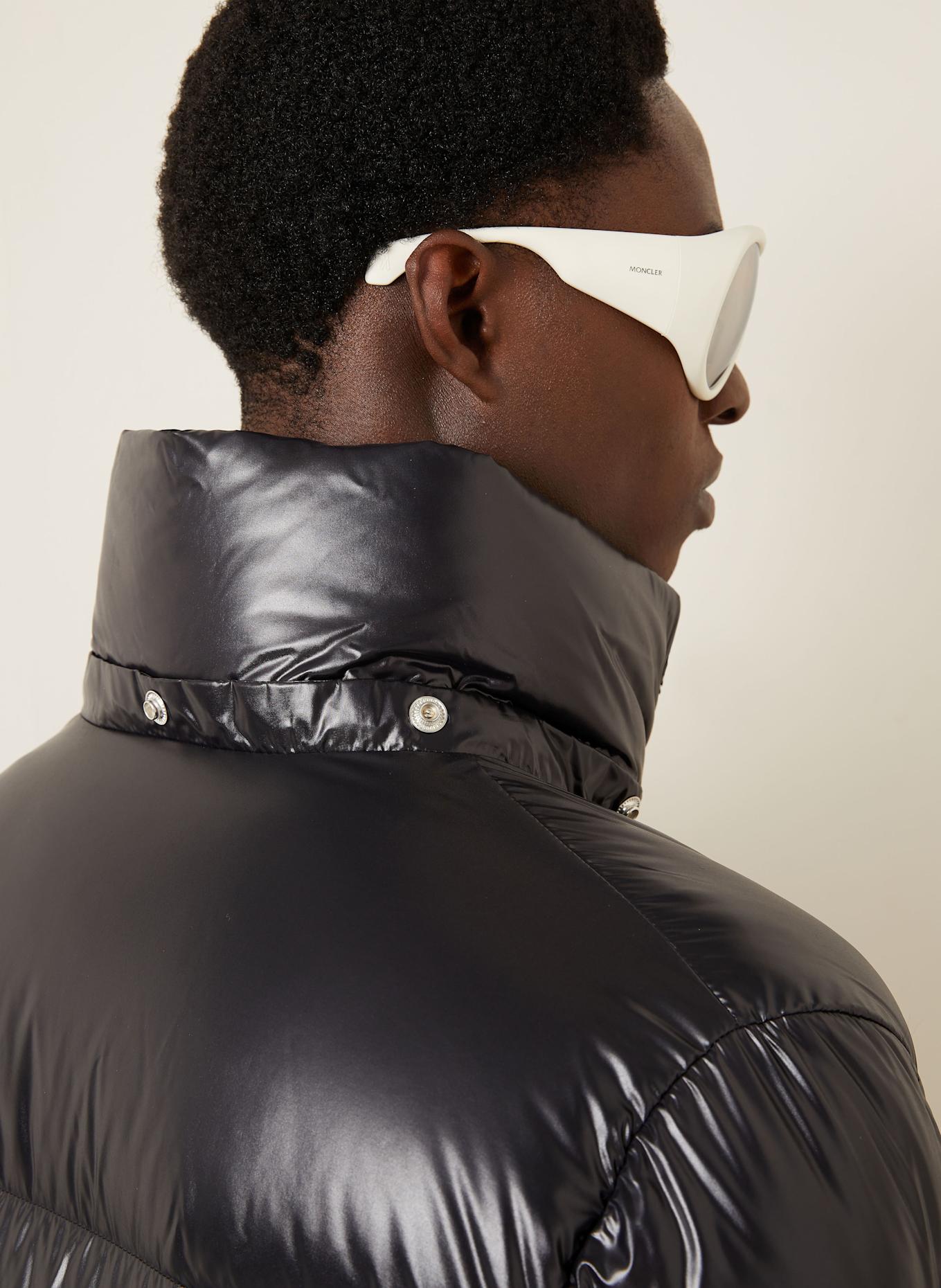 MONCLER MONTBELIARD down jacket with detachable hood: BLACK