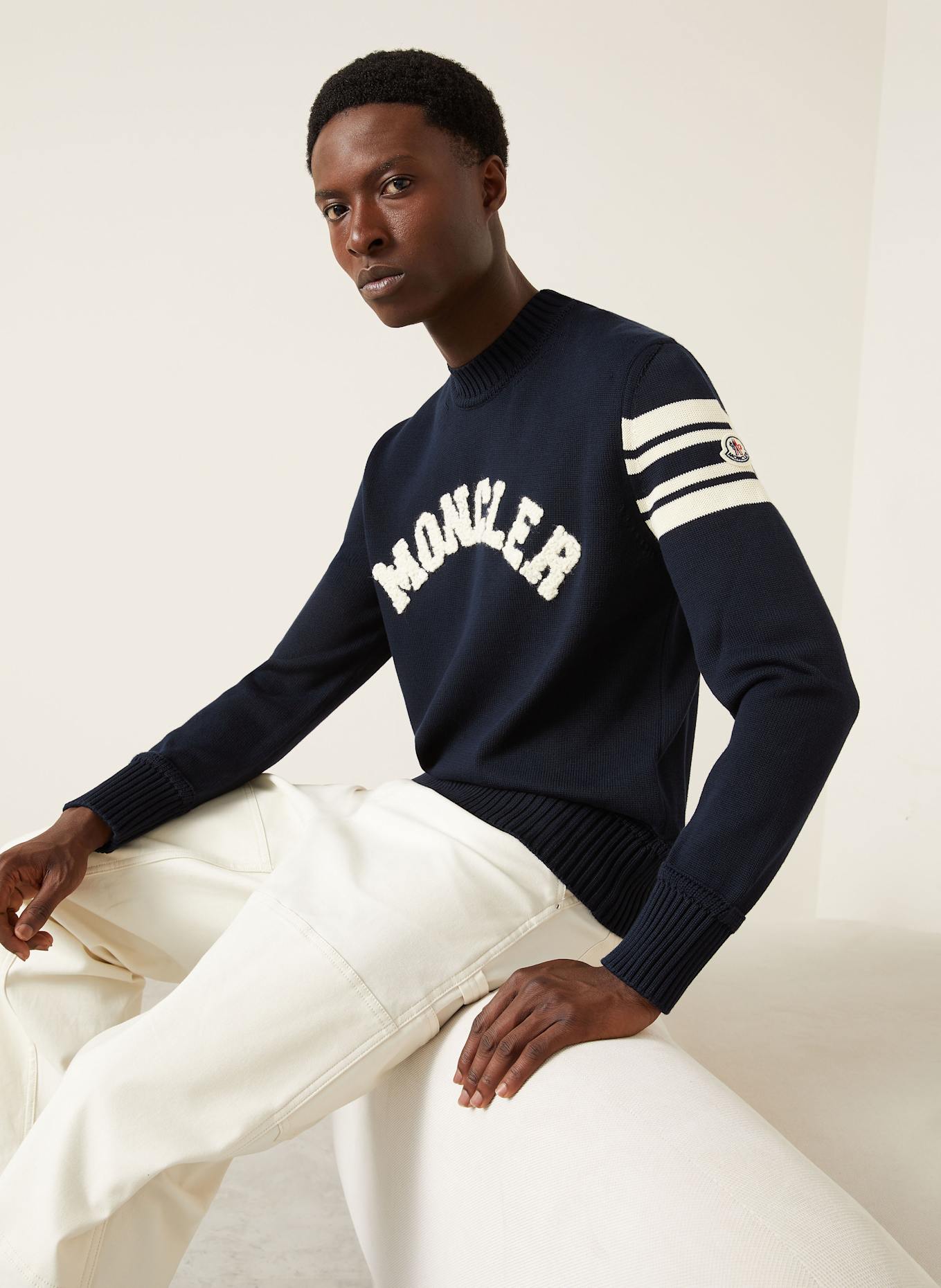 MONCLER Pullover: DUNKELBLAU