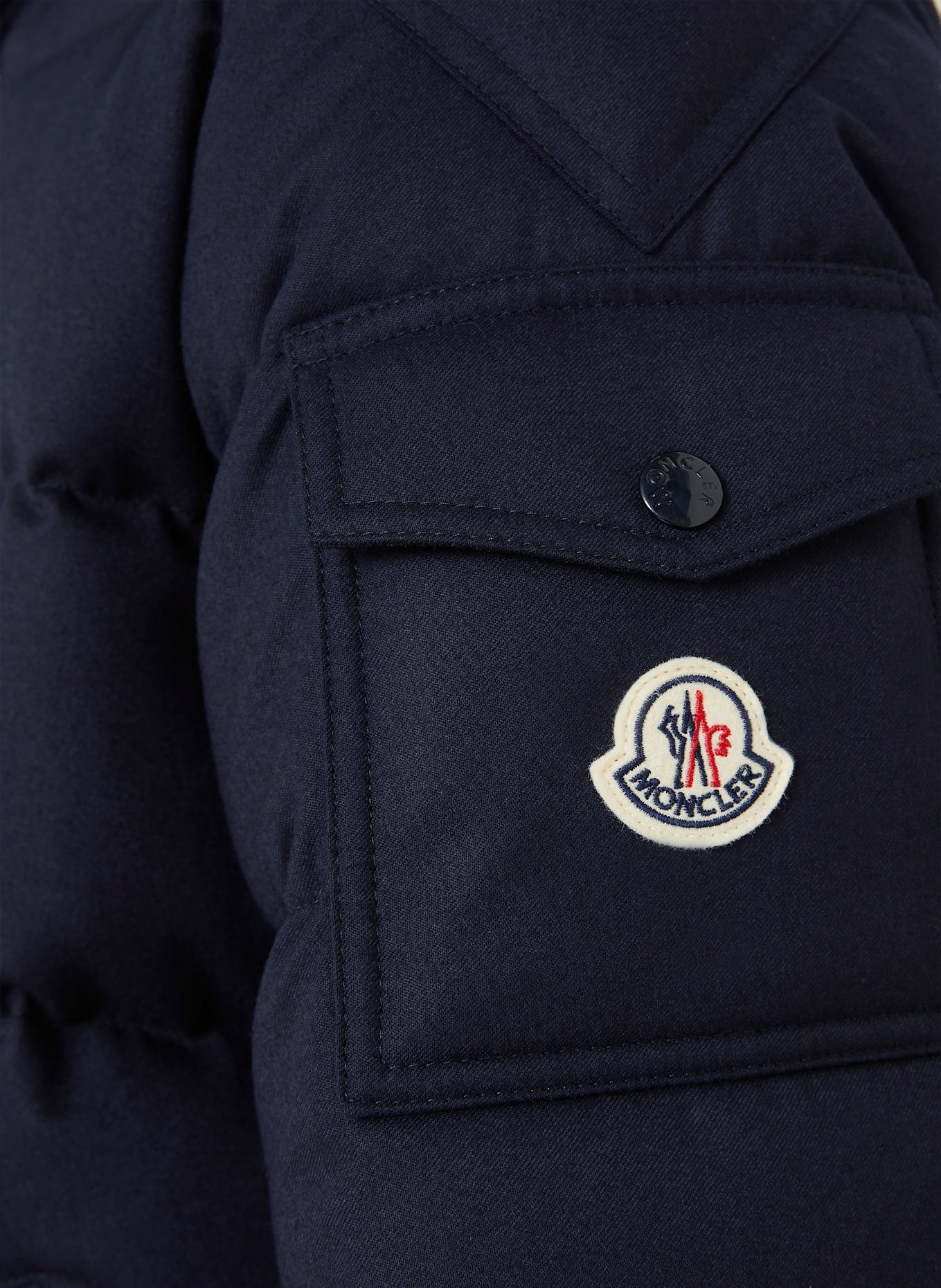 MONCLER Daunenjacke MONTGENEVRE mit abnehmbarer Kapuze: DUNKELBLAU