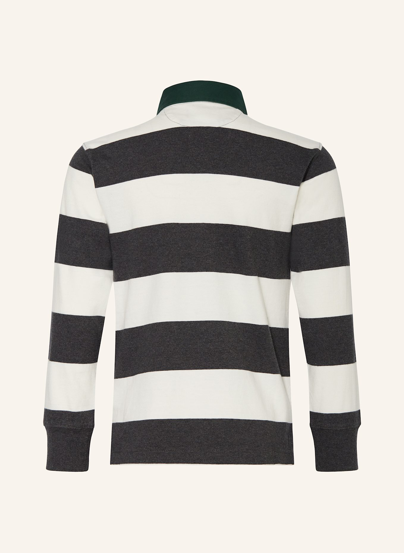 POLO RALPH LAUREN Rugbyshirt: DUNKELGRAU / WEISS / GRÜN