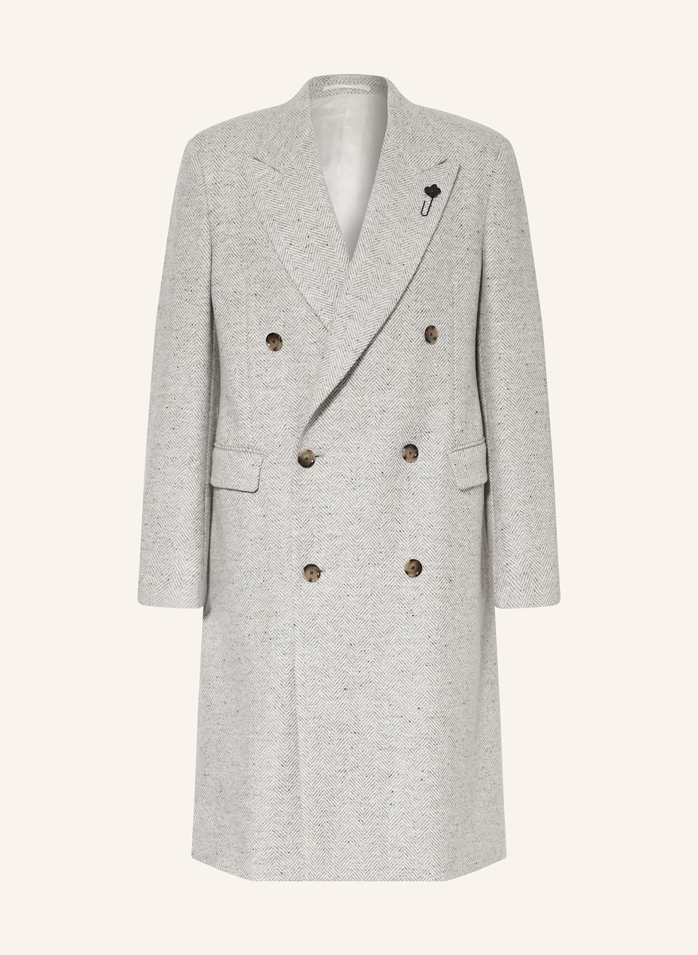 LARDINI Wollmantel: HELLGRAU