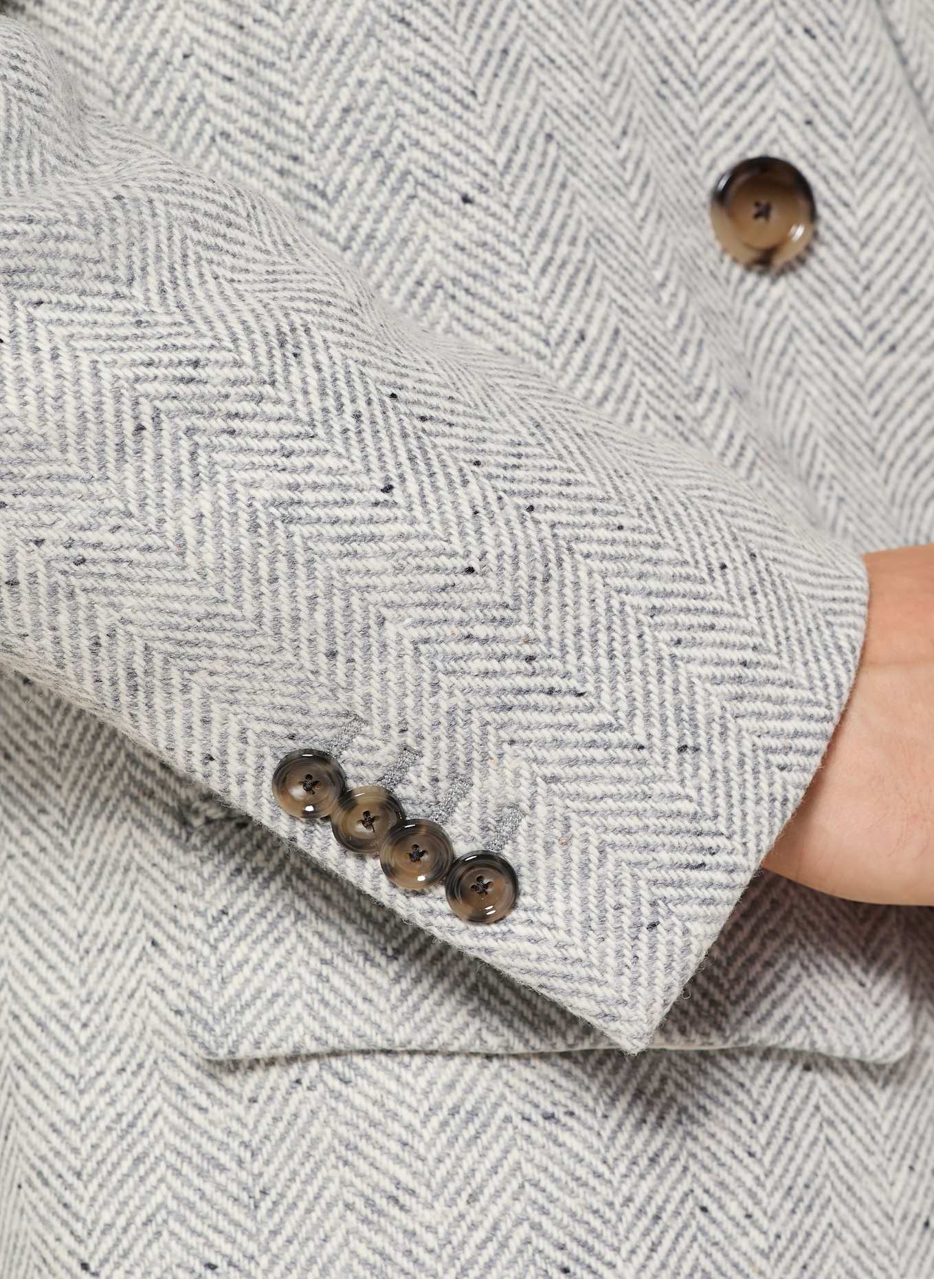 LARDINI Wollmantel: HELLGRAU