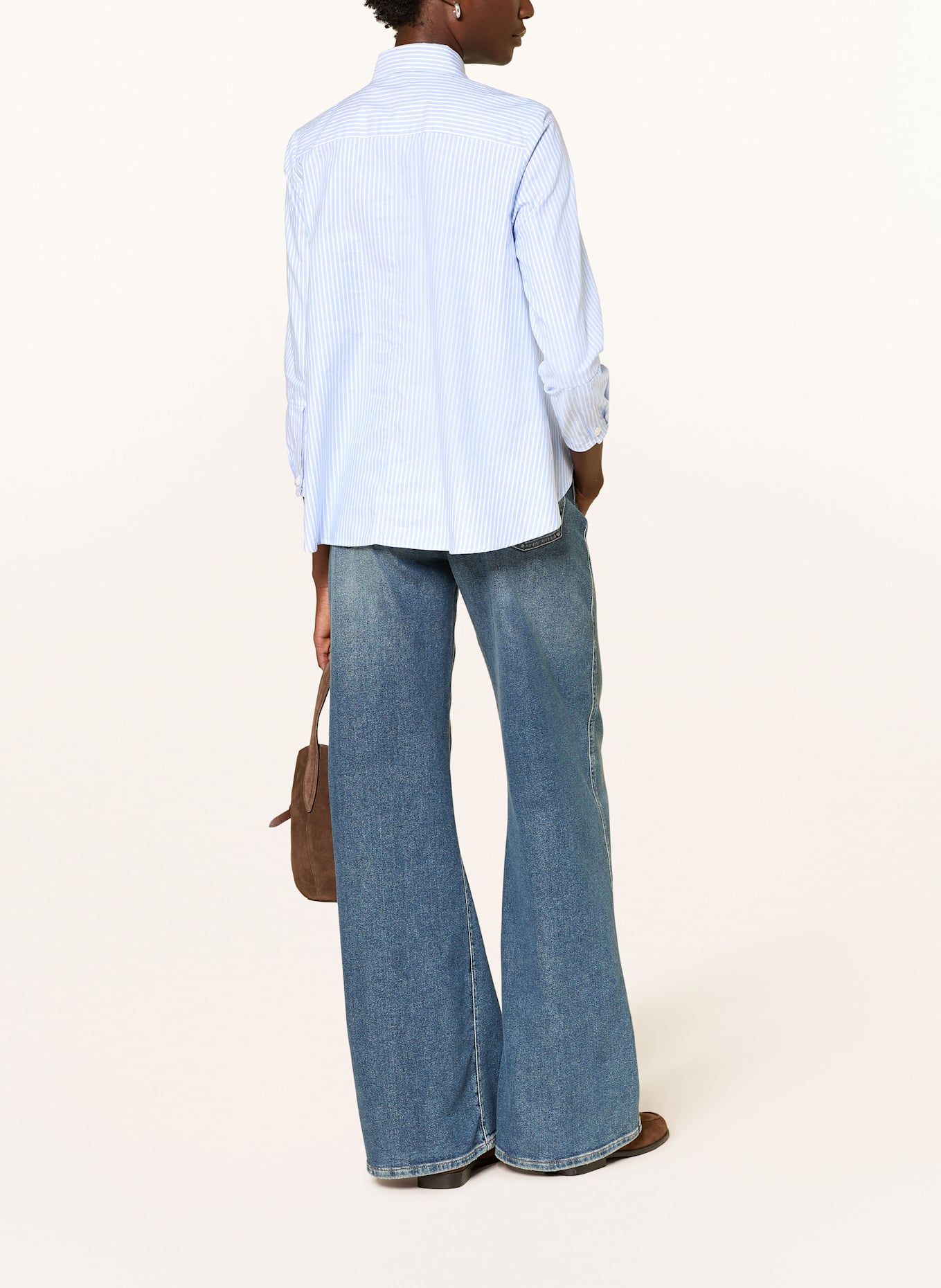 ROBERT FRIEDMAN Hemdbluse: HELLBLAU / WEISS