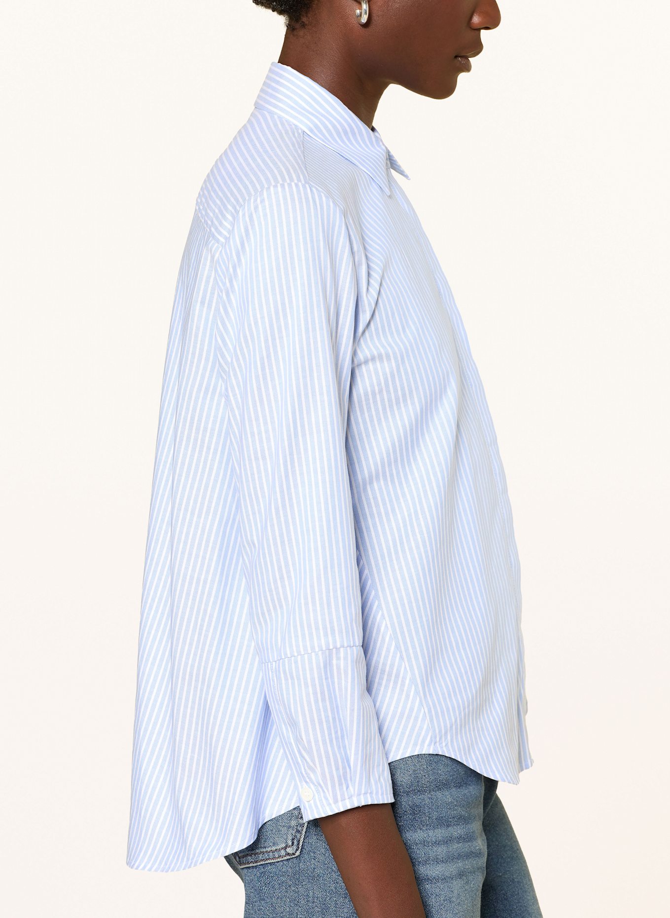 ROBERT FRIEDMAN Hemdbluse: HELLBLAU / WEISS