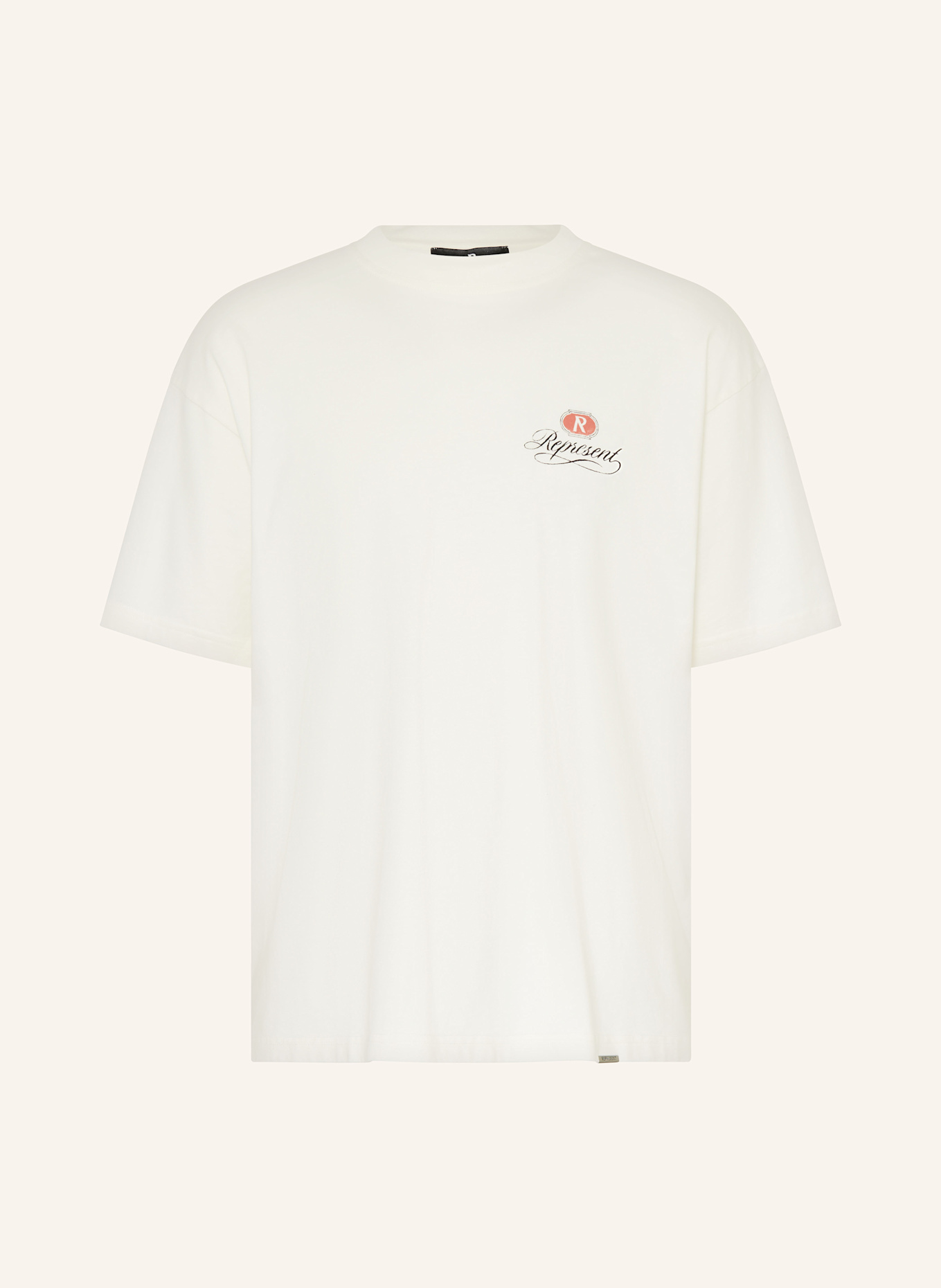 REPRESENT T-shirt oversize GRAND VINTAGE: CRÈME