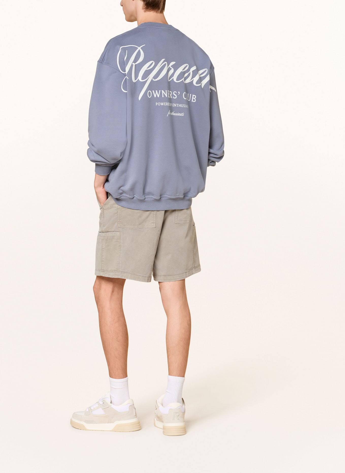 REPRESENT Sweatshirt: BLAUGRAU