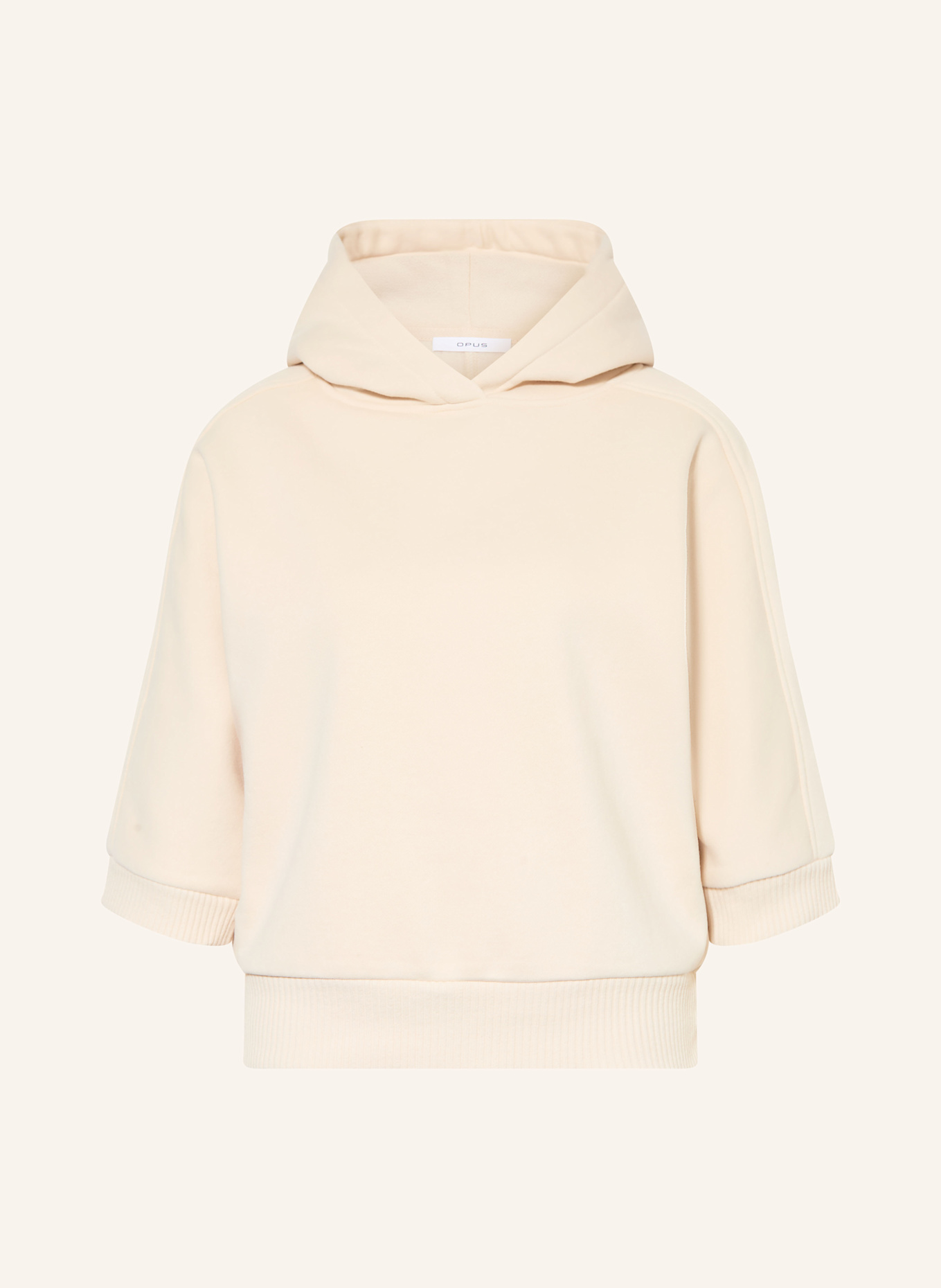 OPUS Hoodie GODIE mit 3/4-Arm: CREME