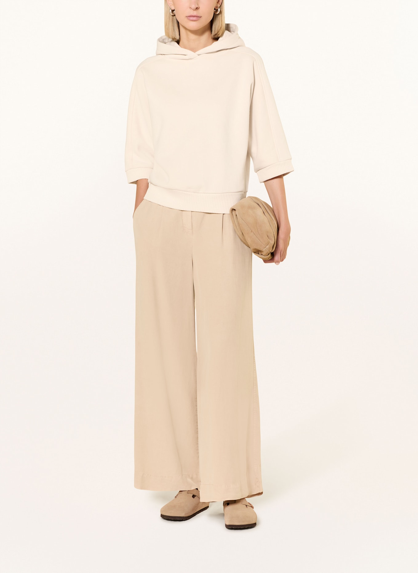 OPUS Hoodie GODIE mit 3/4-Arm: CREME