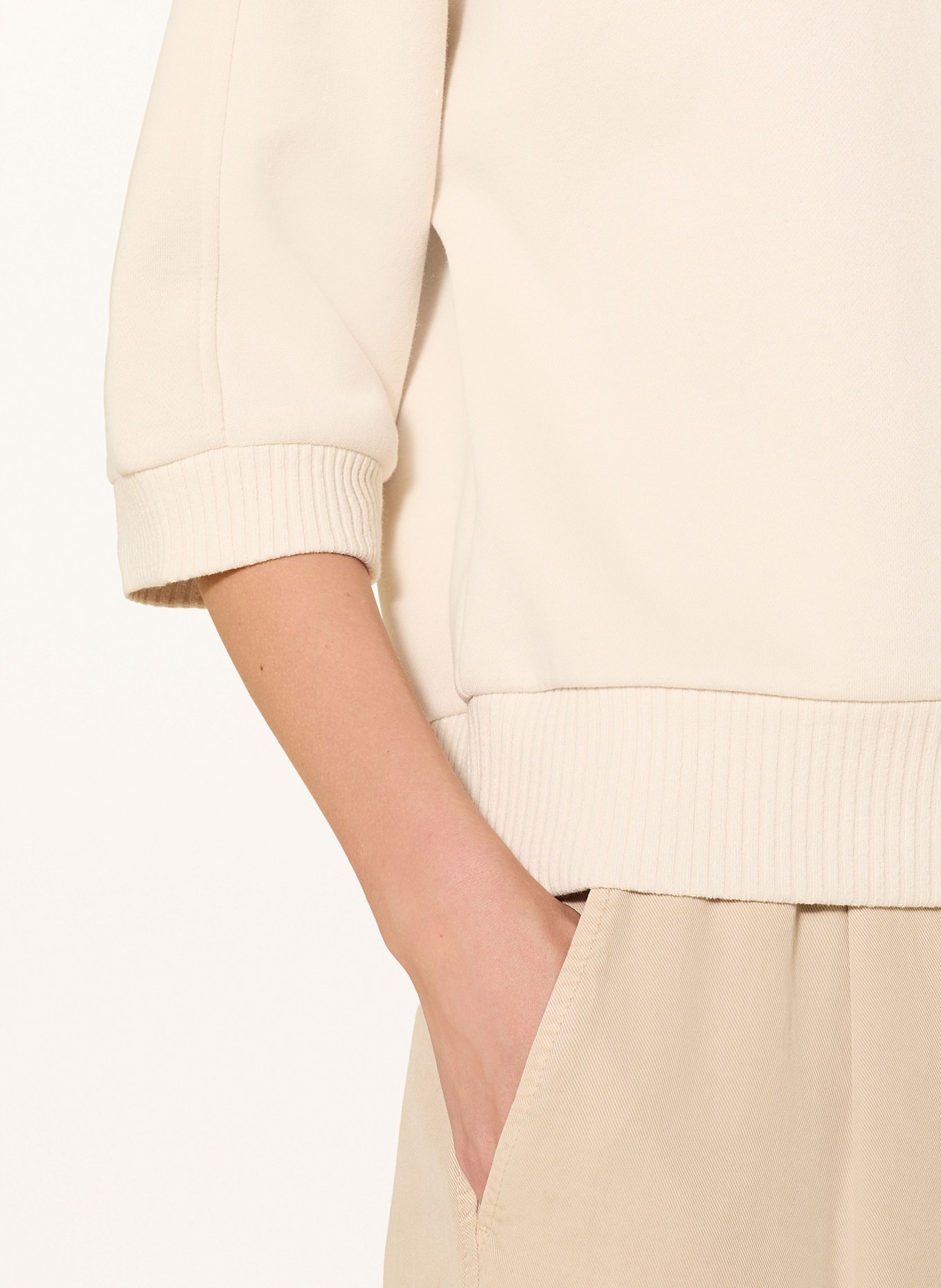 OPUS Hoodie GODIE mit 3/4-Arm: CREME