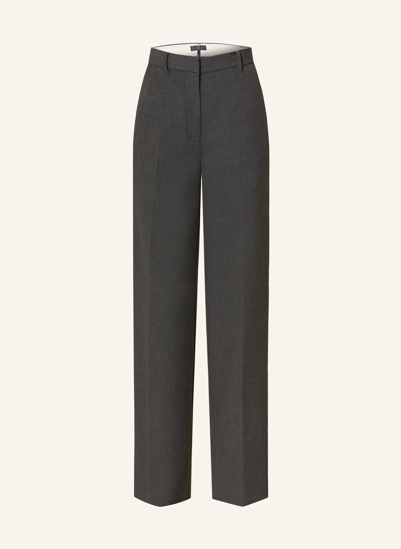 GUESS JOANDRA wide-leg pants: DARK GRAY