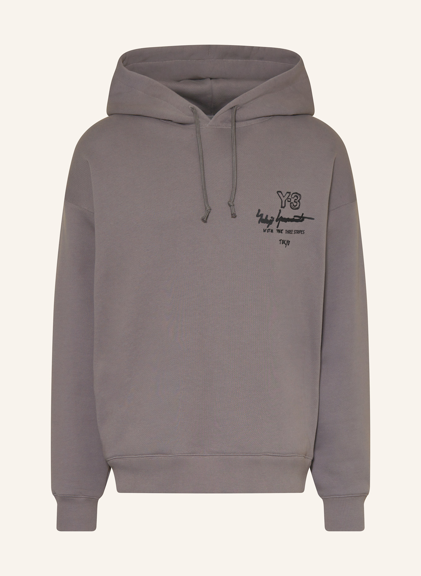 Y-3 Hoodie GRAPHIC FT: DUNKELGRAU