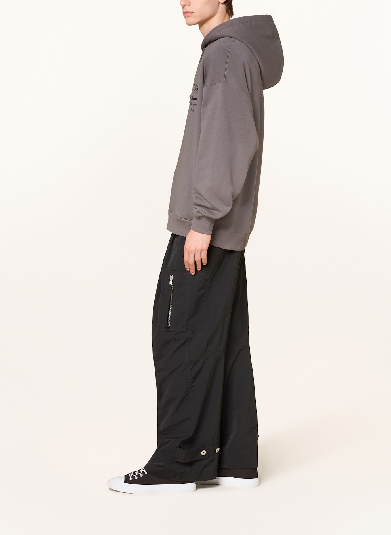 Y-3 Hoodie GRAPHIC FT: DUNKELGRAU