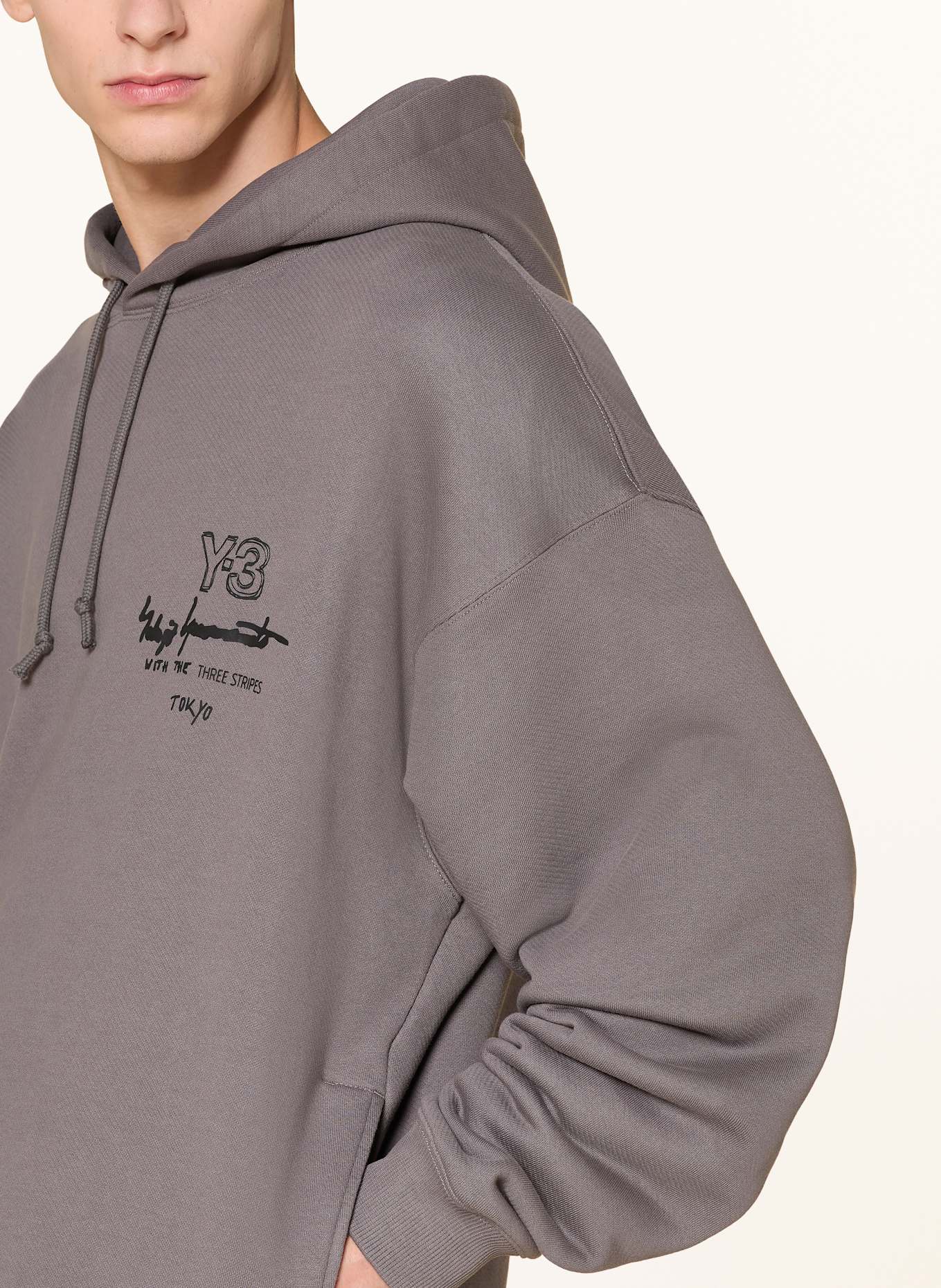 Y-3 Hoodie GRAPHIC FT: DUNKELGRAU