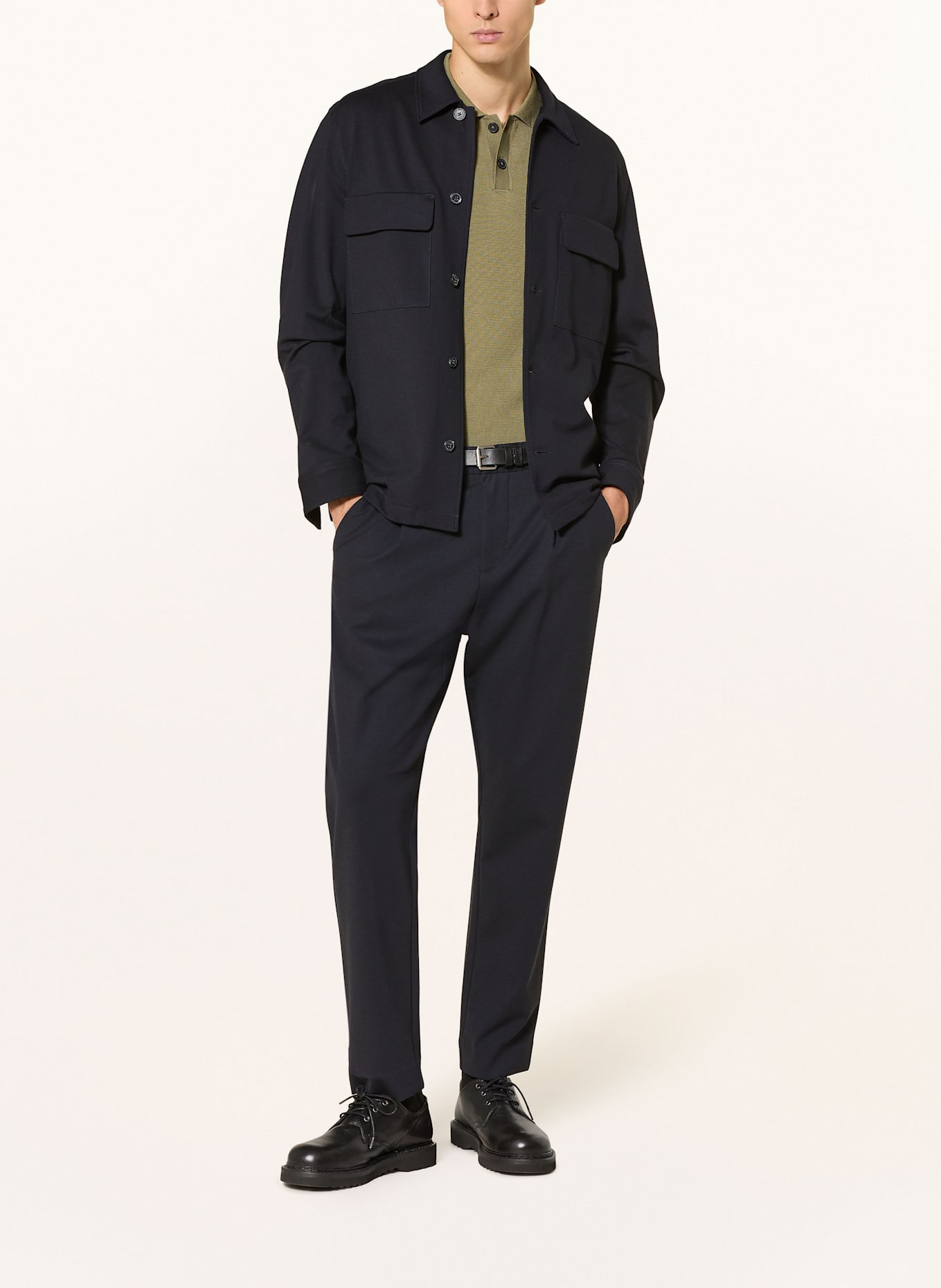 Marc O'Polo Jersey overshirt: DARK BLUE