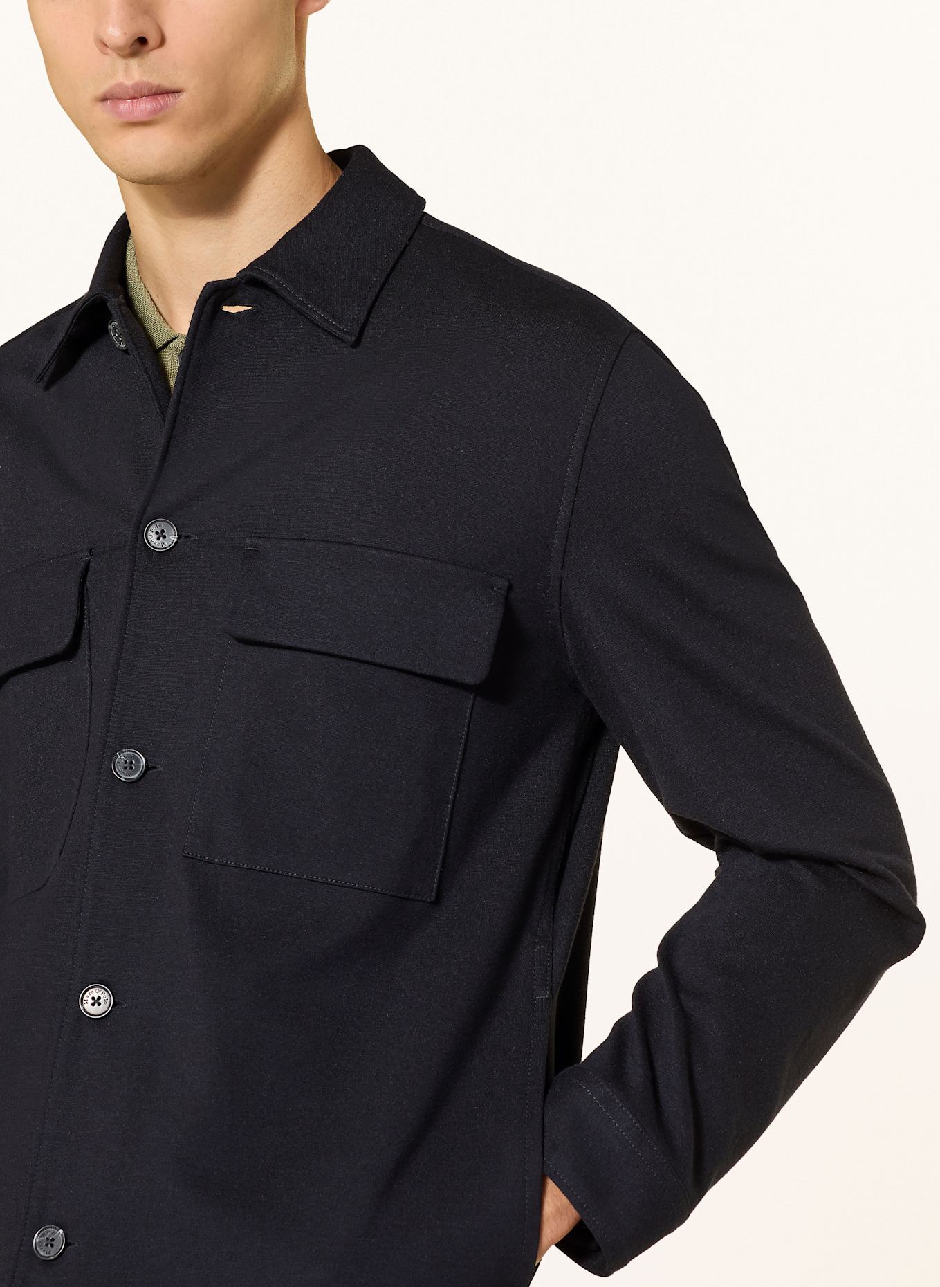 Marc O'Polo Jersey overshirt: DARK BLUE