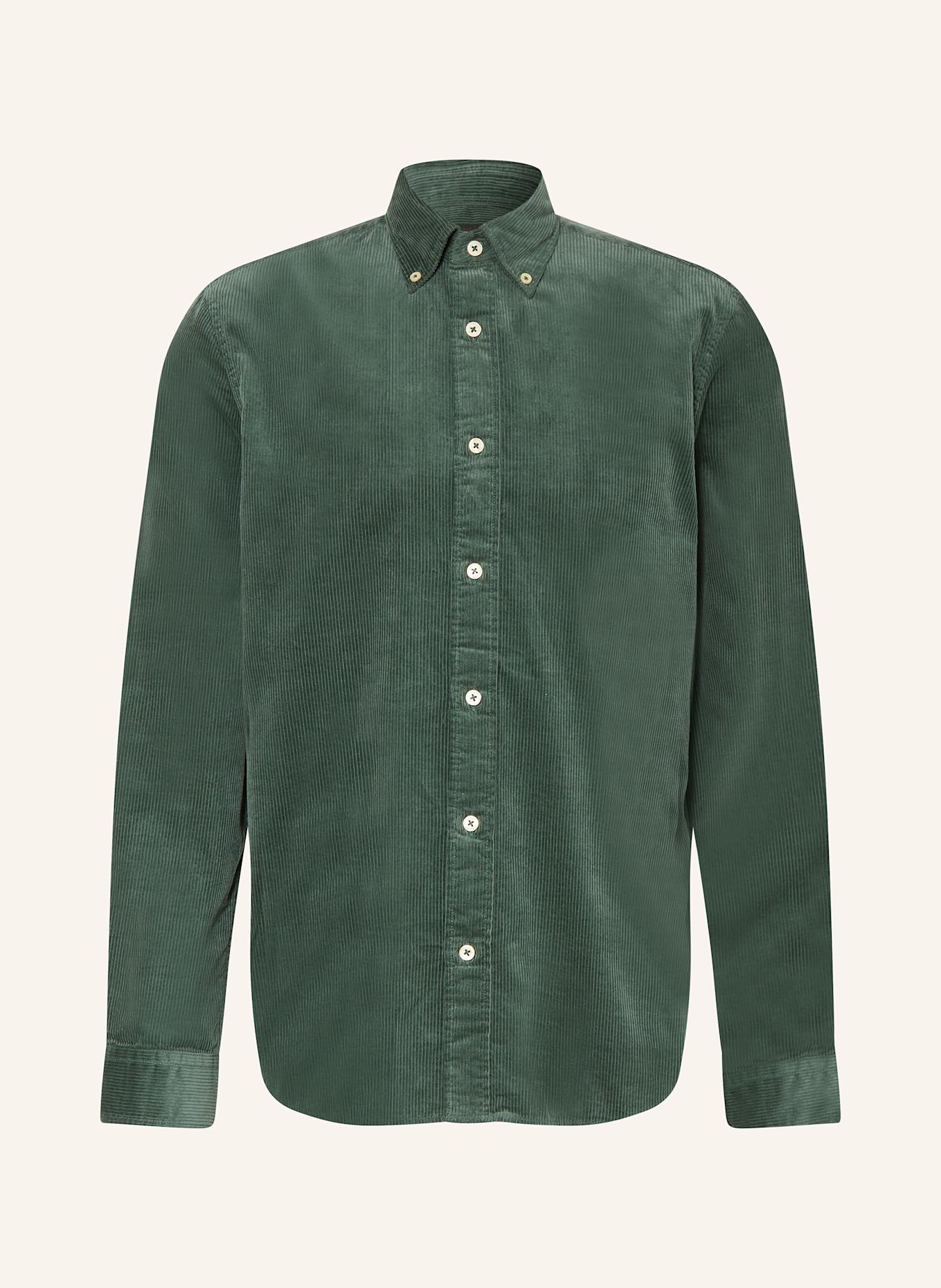 Marc O'Polo Cordhemd Regular Fit: DUNKELGRÜN