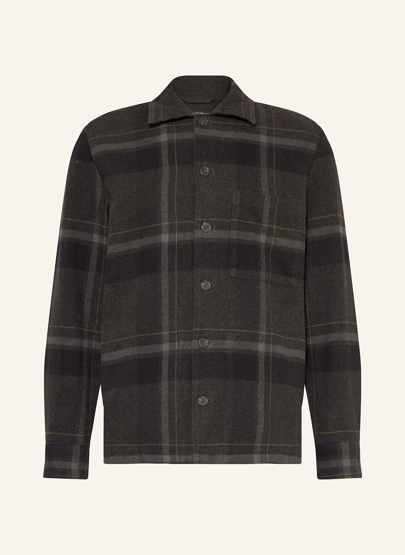 Marc O'Polo Overshirt: DUNKELGRAU / GRAU