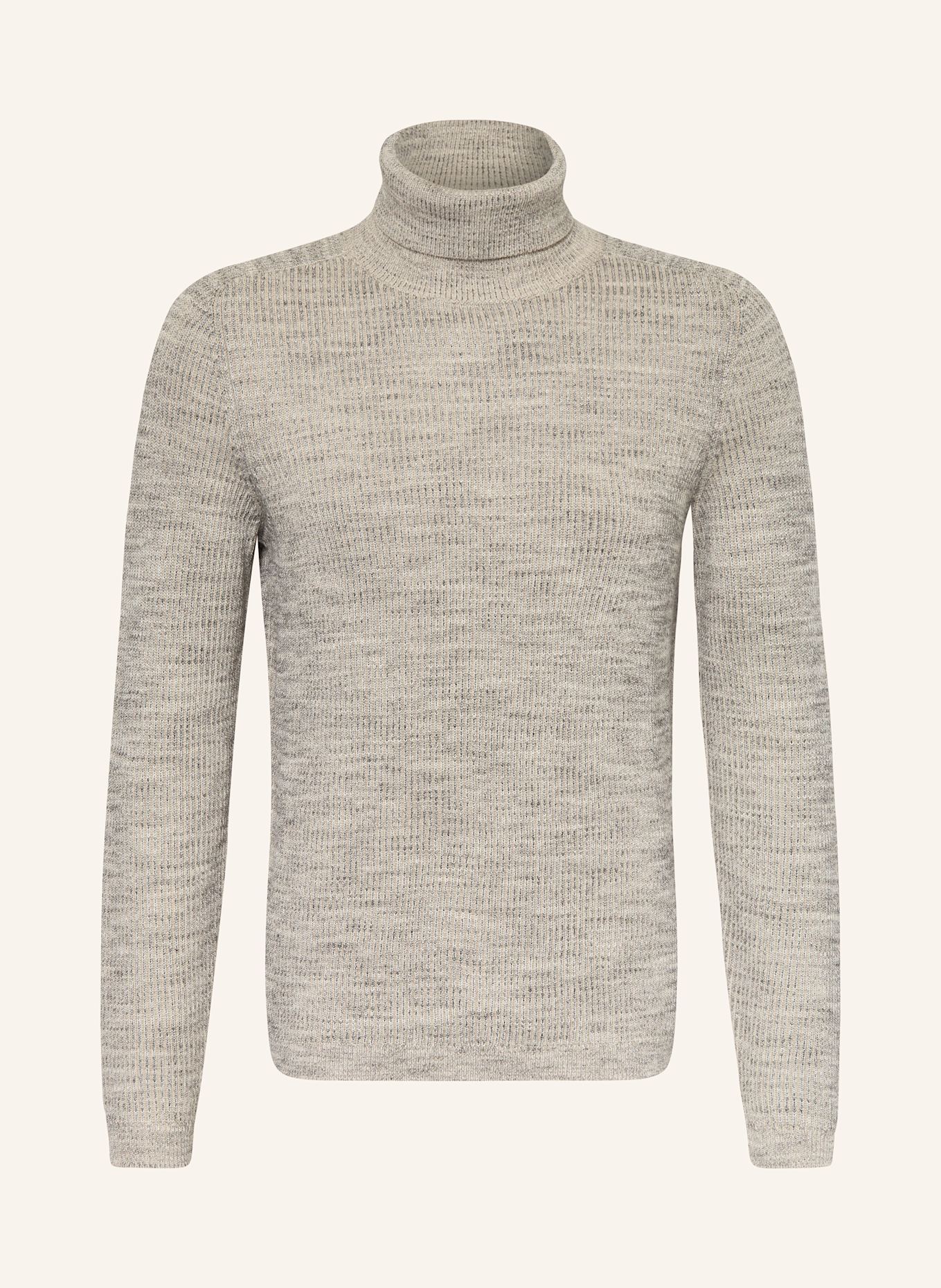 Marc O'Polo Rollkragenpullover: GRAU / TAUPE