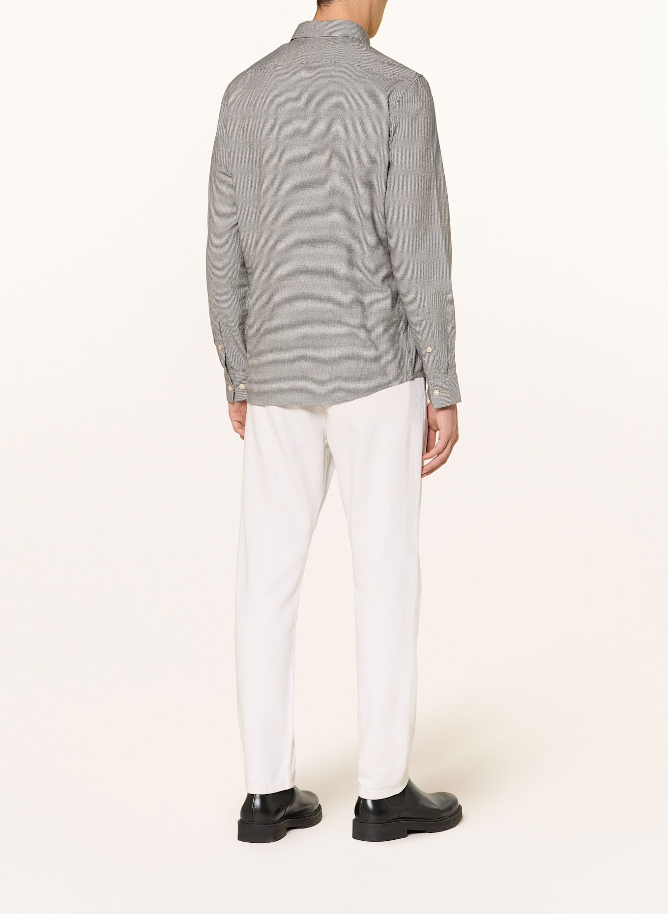 Marc O'Polo Flanellhemd Shaped Fit: DUNKELGRAU / GRAU