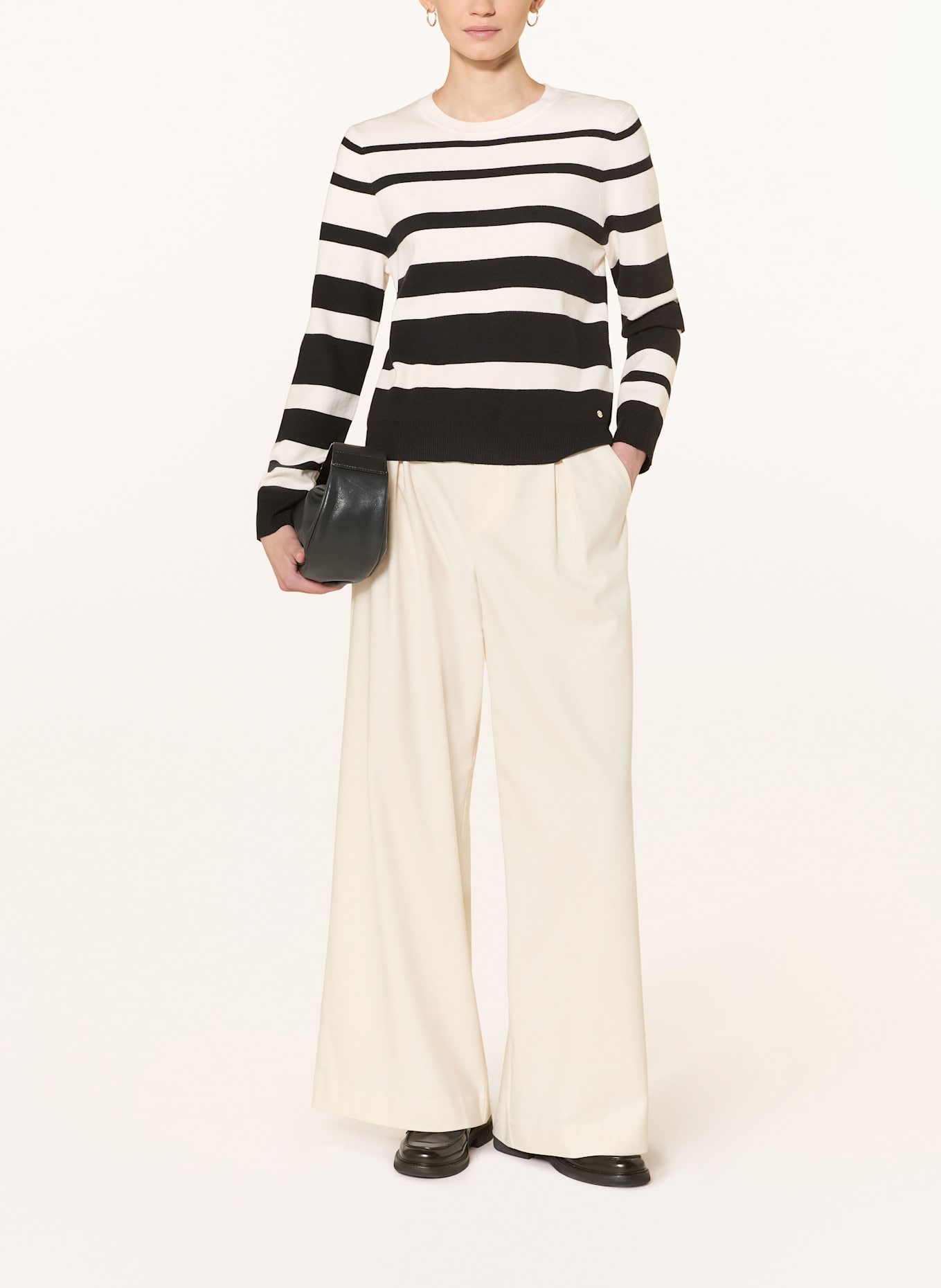 BETTY&CO Sweater: CREAM/ BLACK