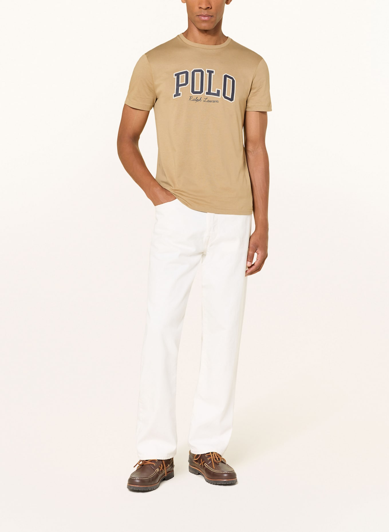 POLO RALPH LAUREN T-Shirt: CAMEL