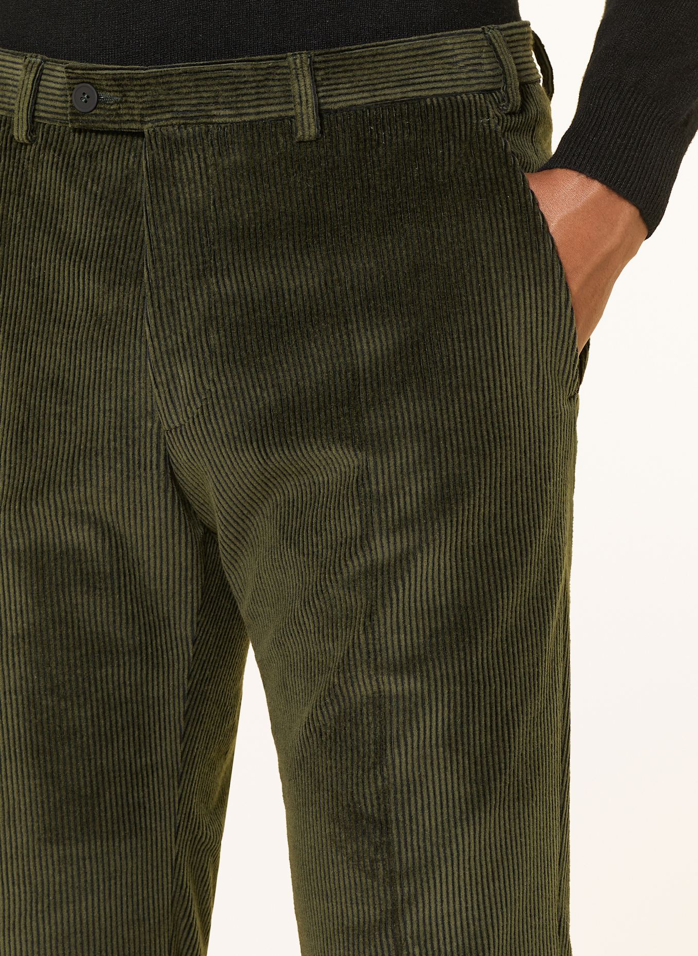 DIGEL move Anzughose APOLLO Slim Fit aus Cord: 52 Grün